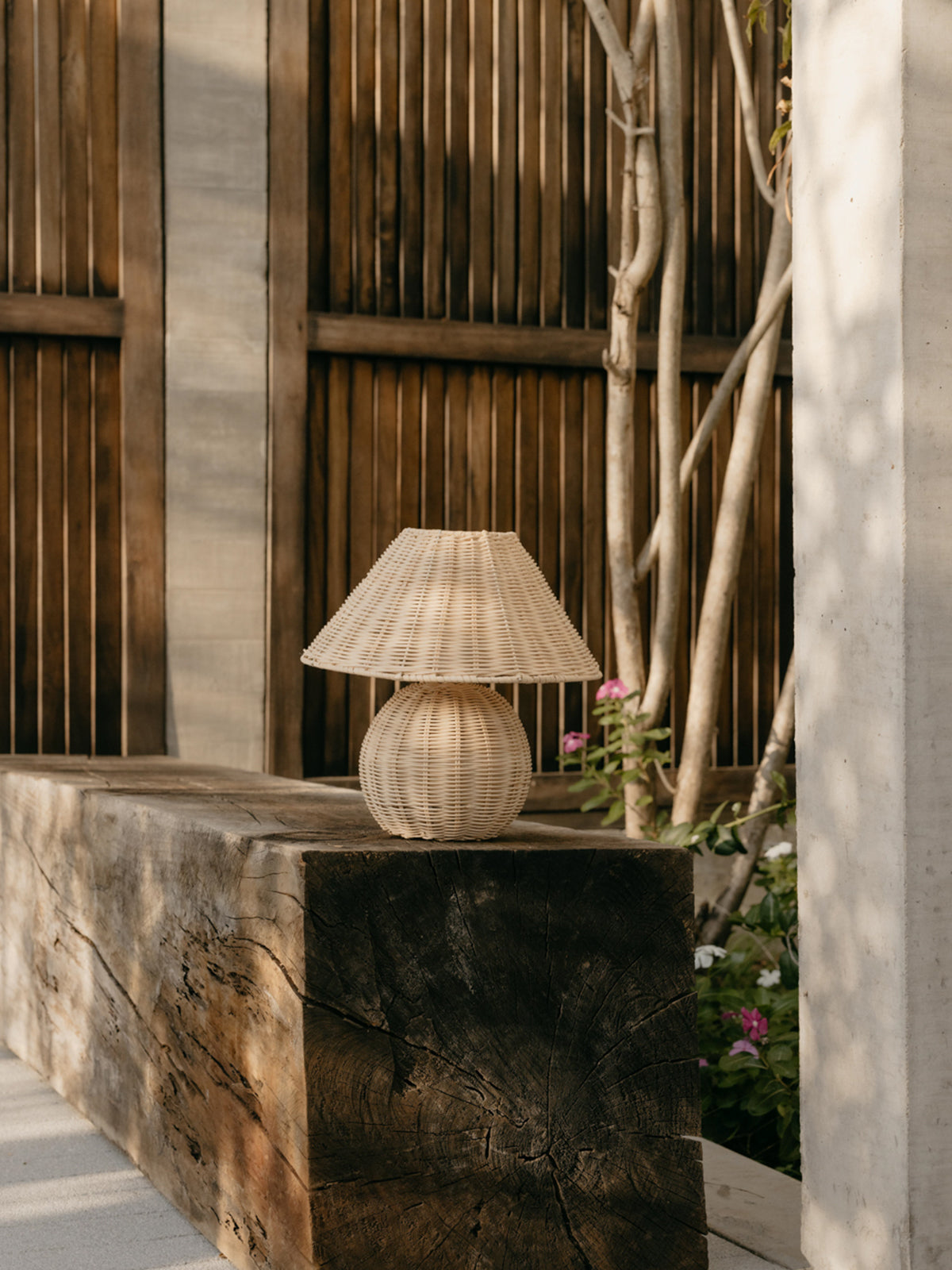 Rattan Table Lamp