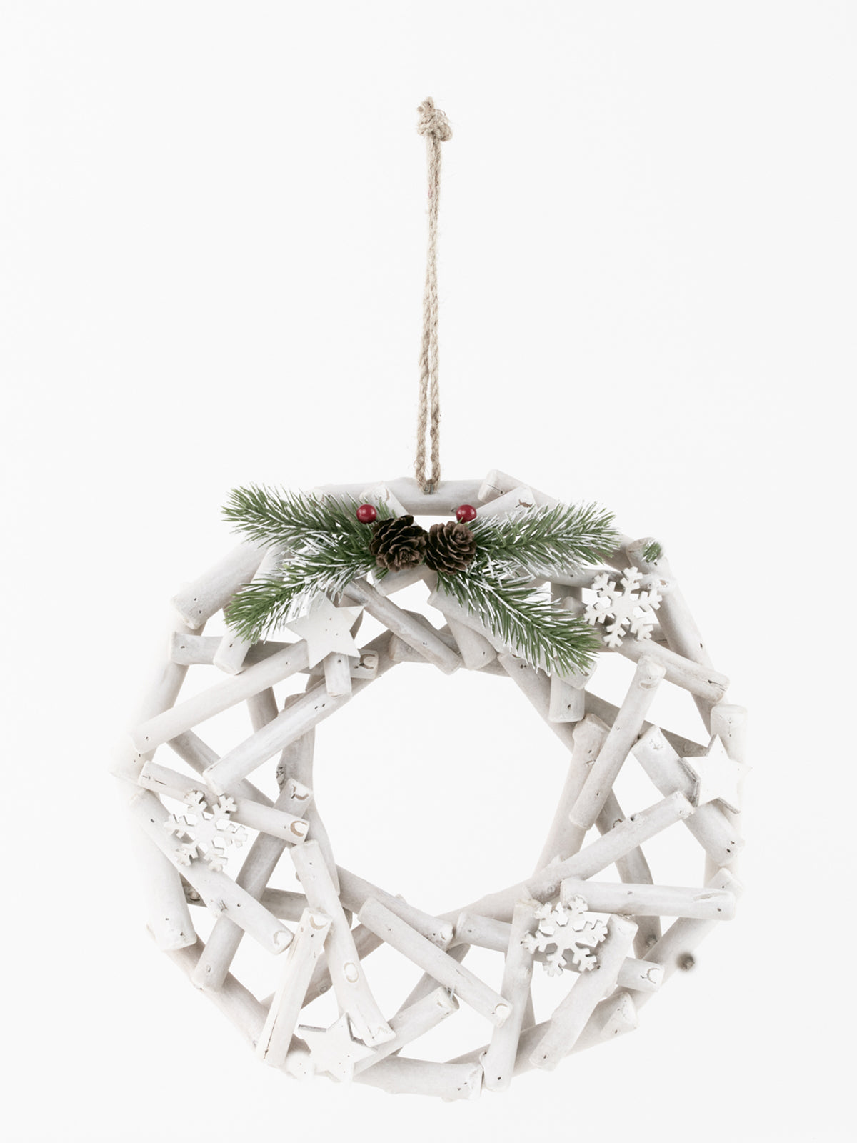Couronne en bois blanc