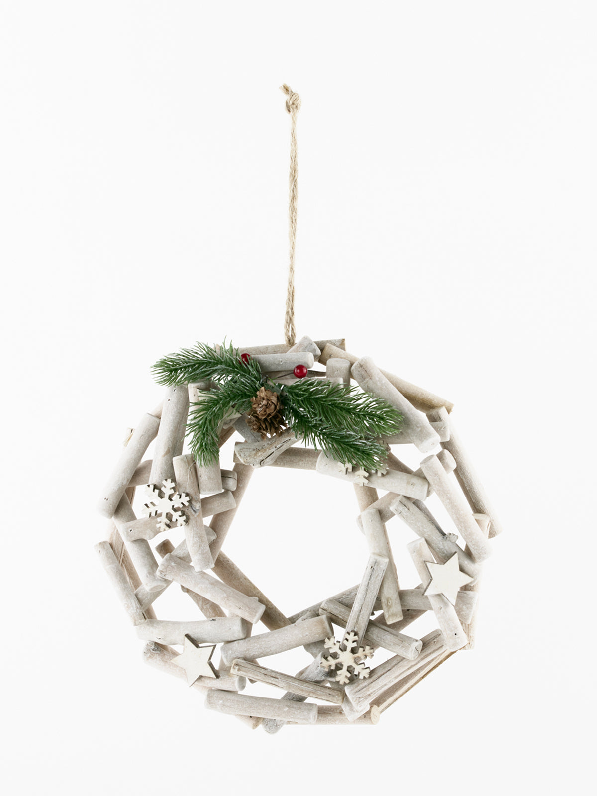 Couronne en bois blanc