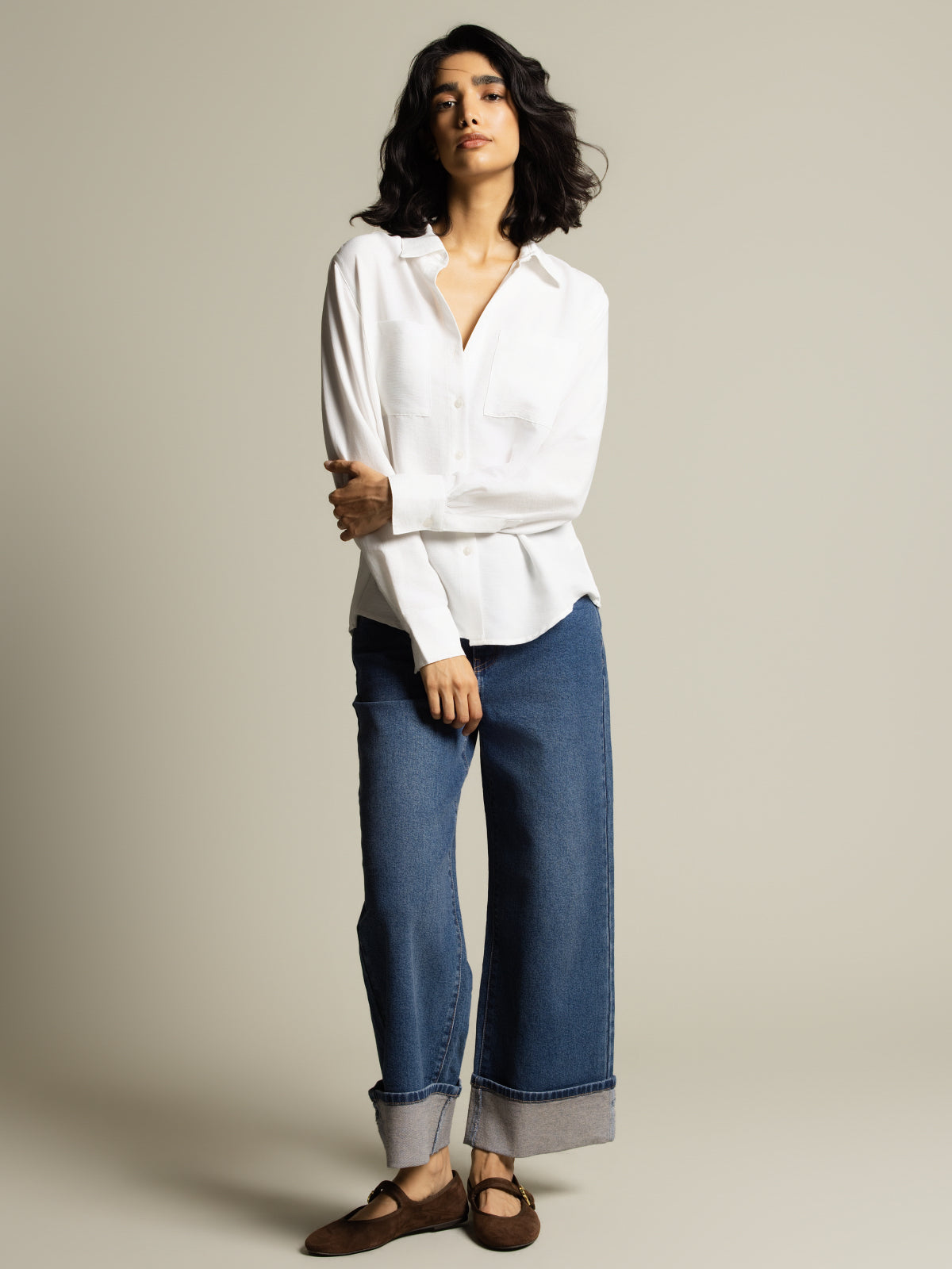 Chemisier essentiel manches longues