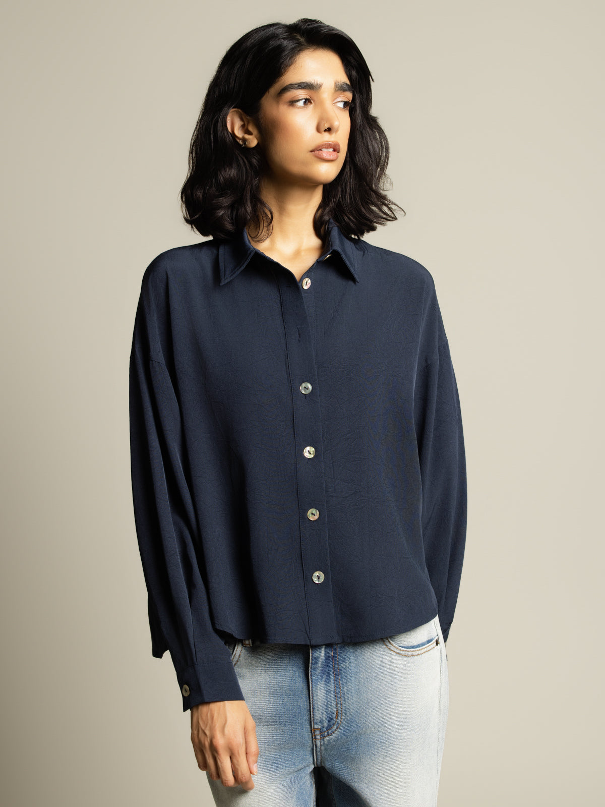 Blouse décontractée manches longues