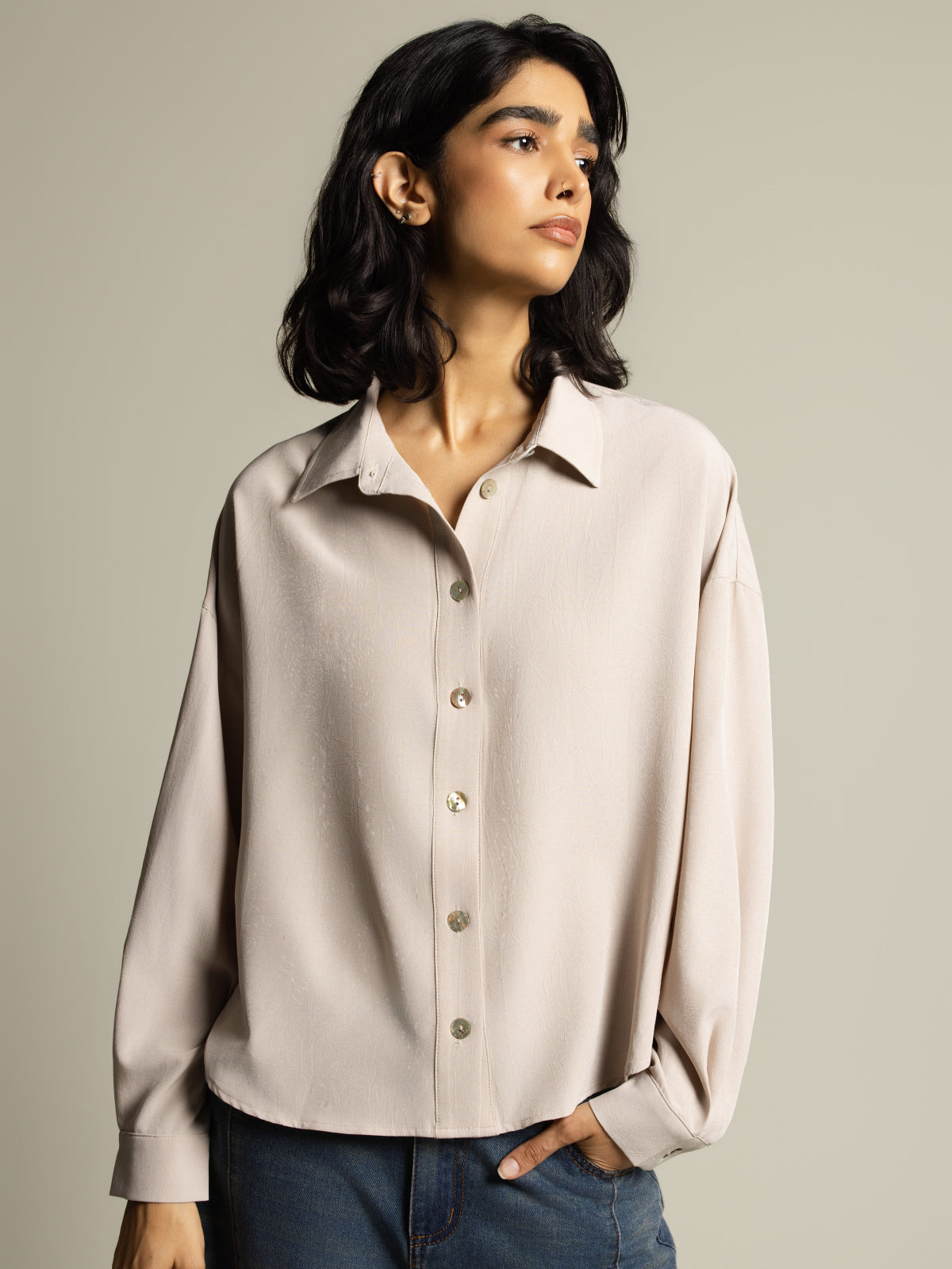 Blouse décontractée manches longues