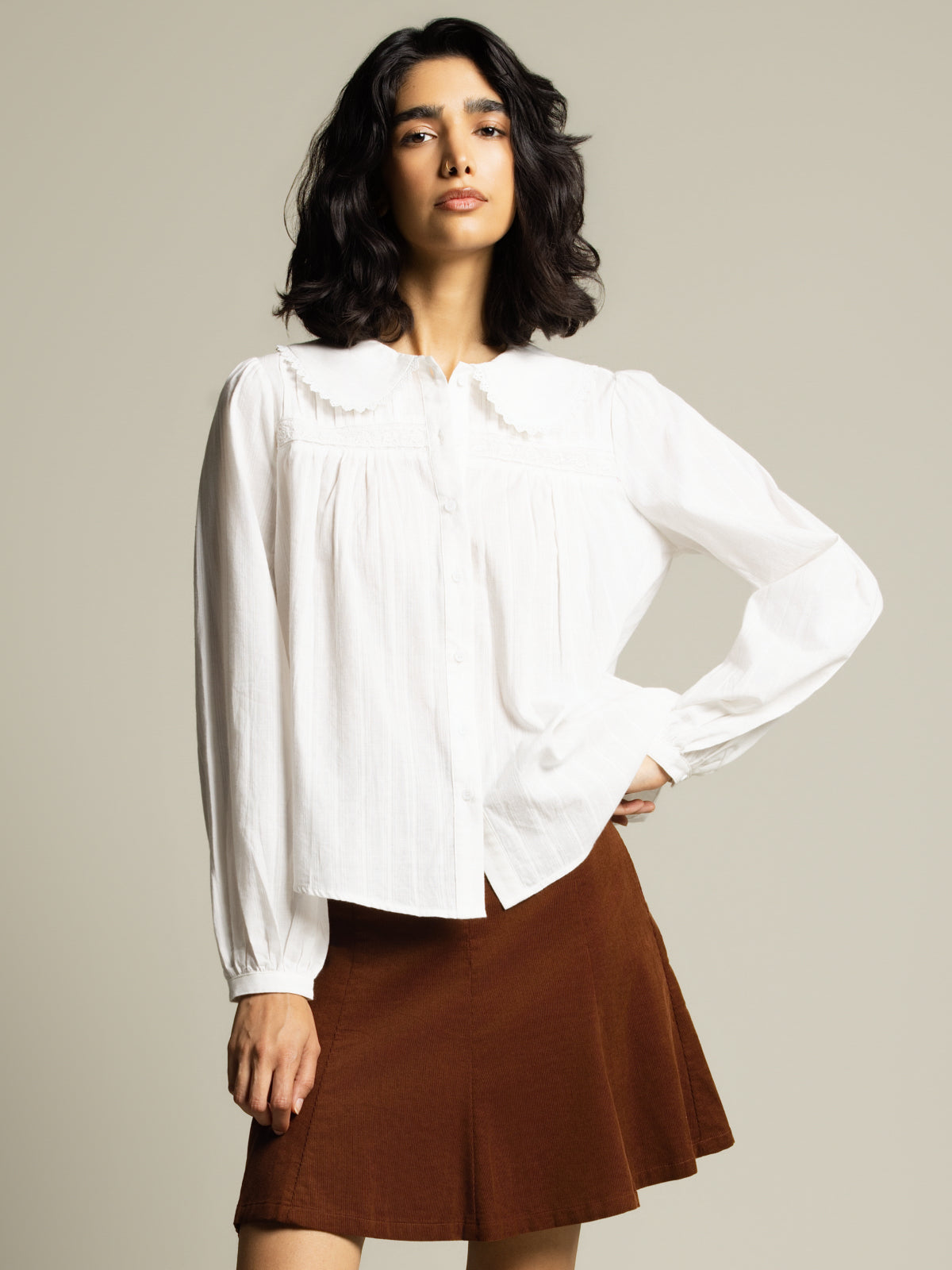 Blouse col Claudine