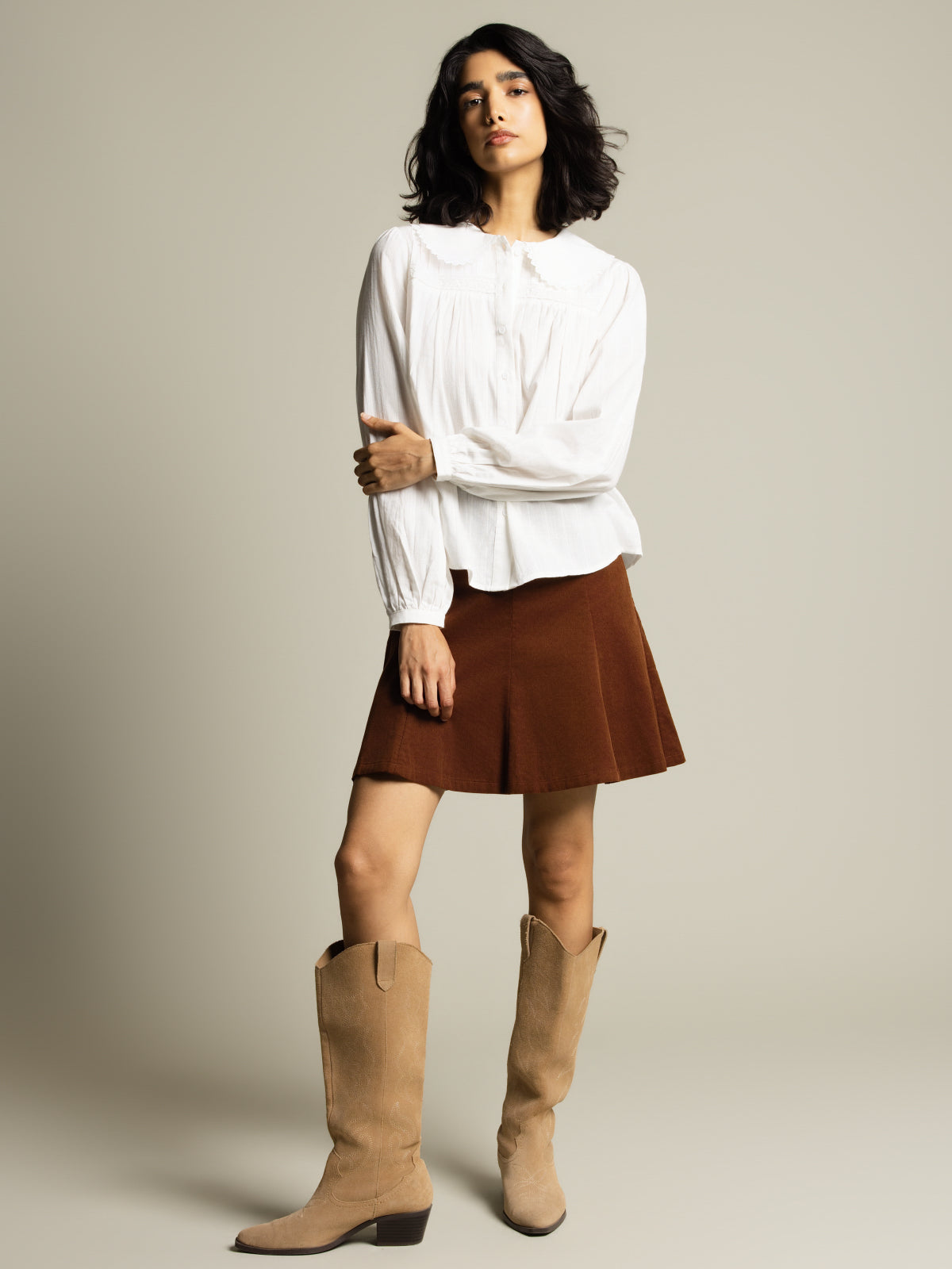 Blouse col Claudine