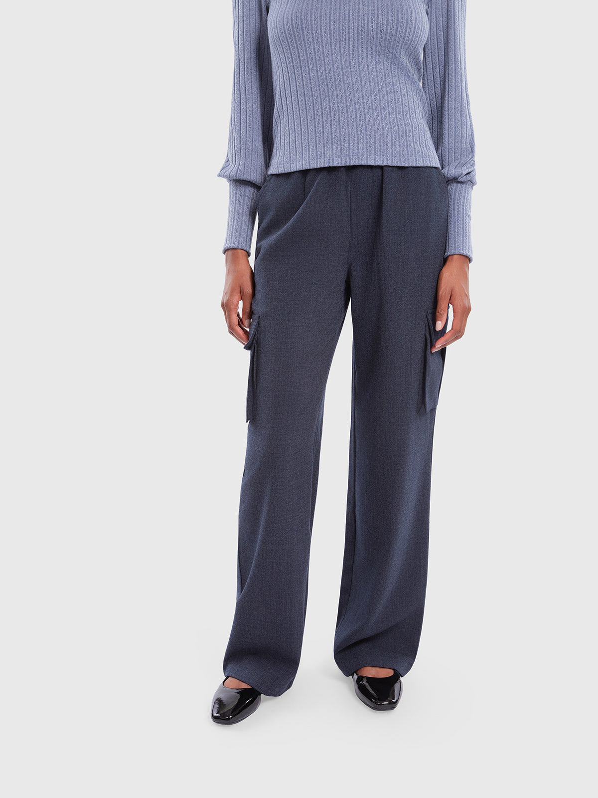 Pantalon cargo large