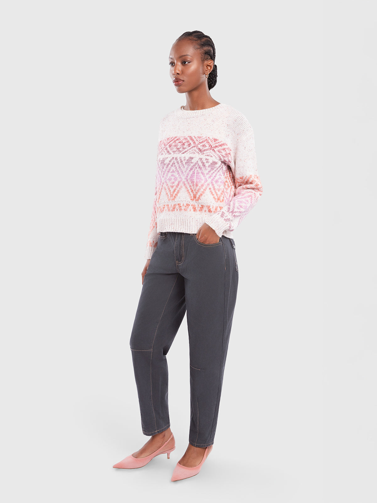 Pull à couleurs dégradées