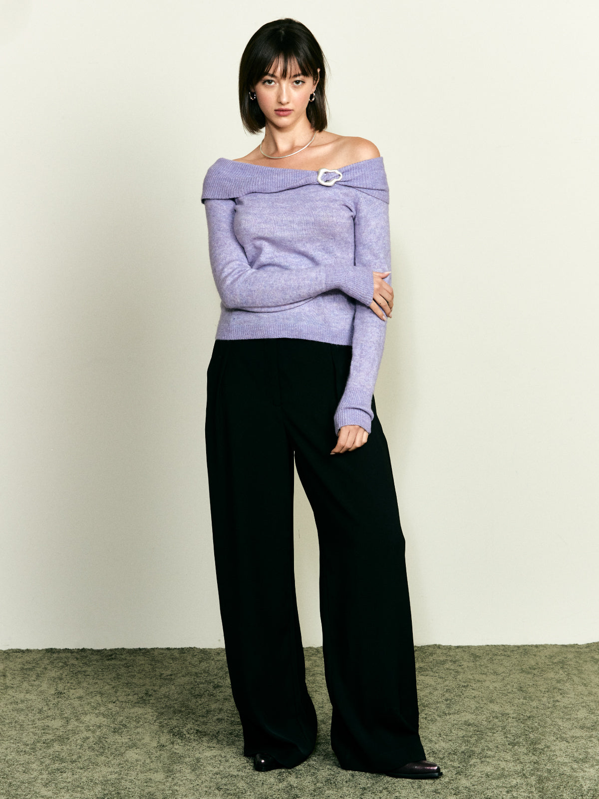 Off Shoulder Sweater