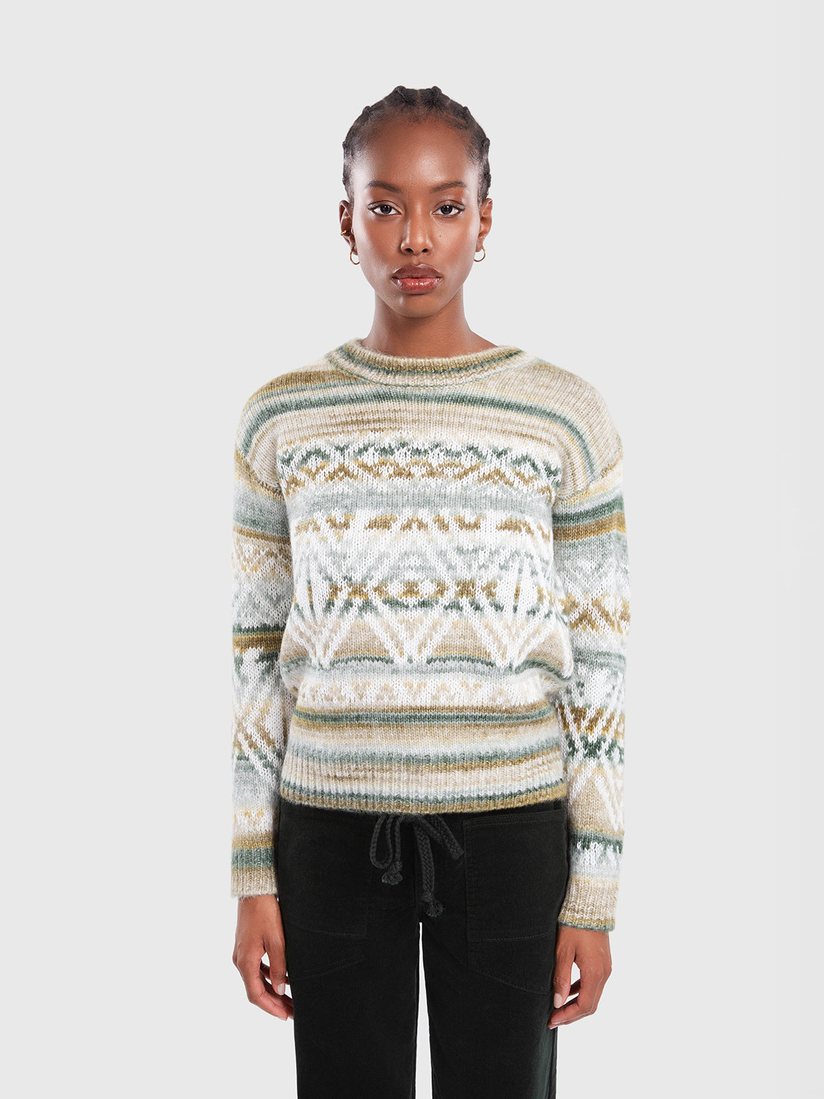 Pull vert dégradé