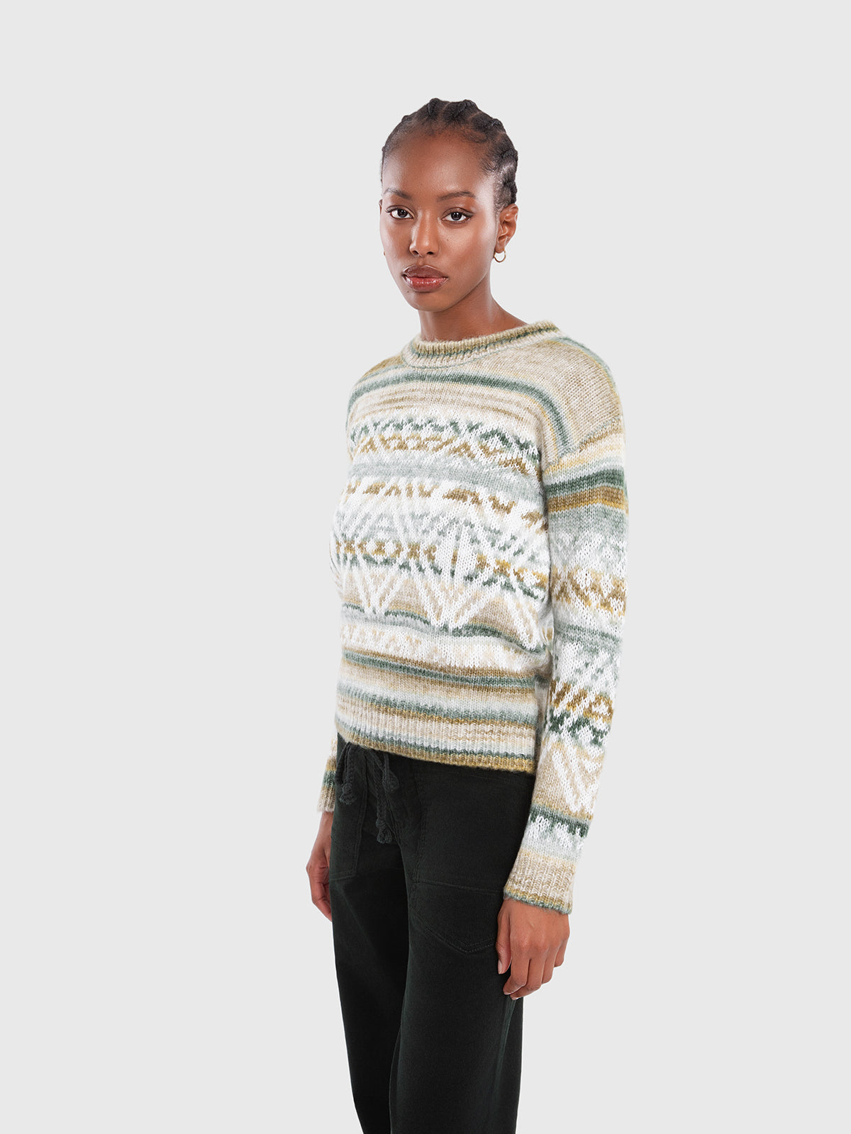 Pull vert dégradé