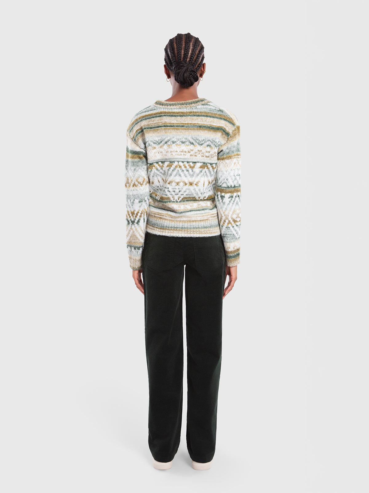 Pull vert dégradé