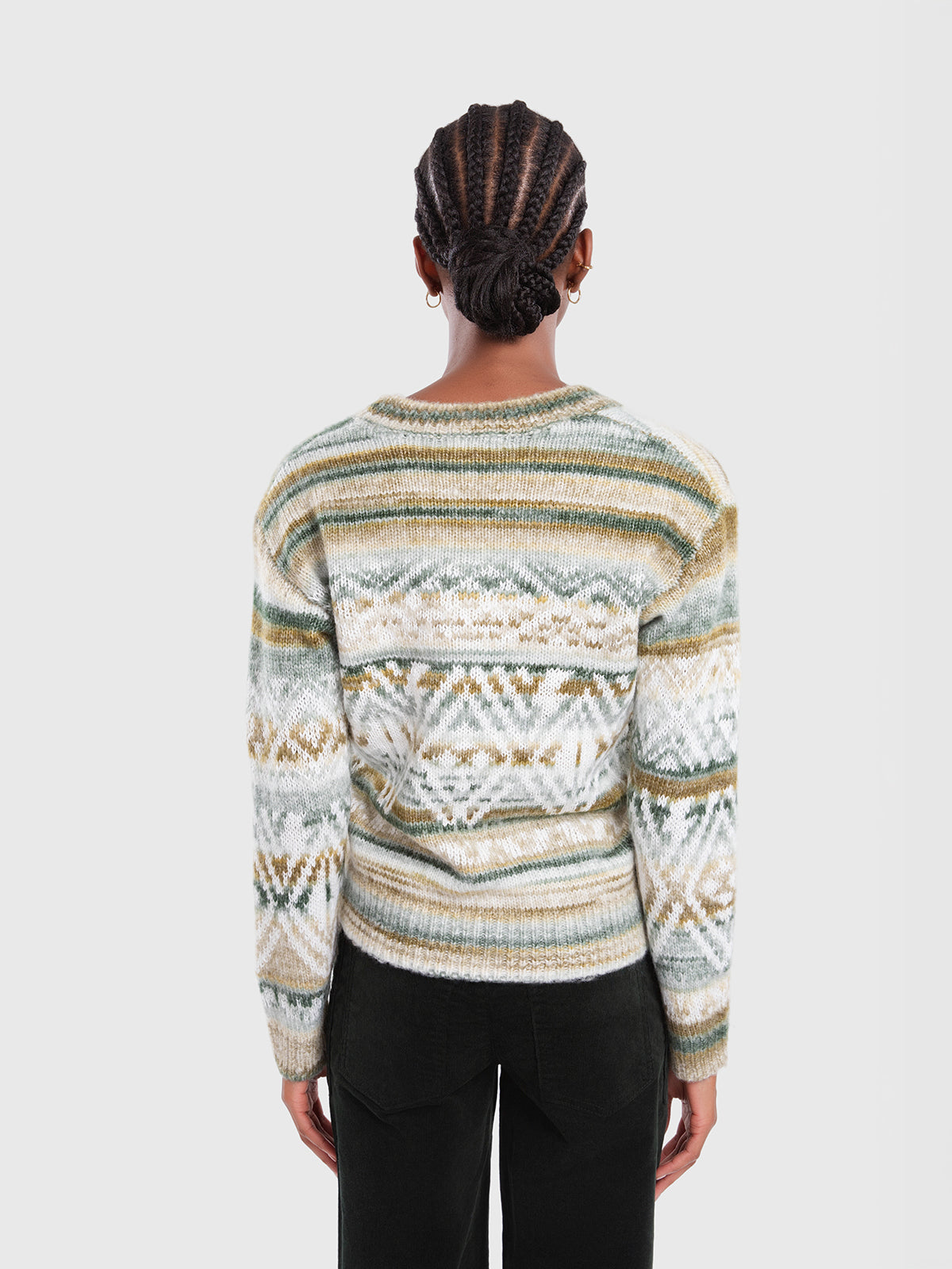 Pull vert dégradé