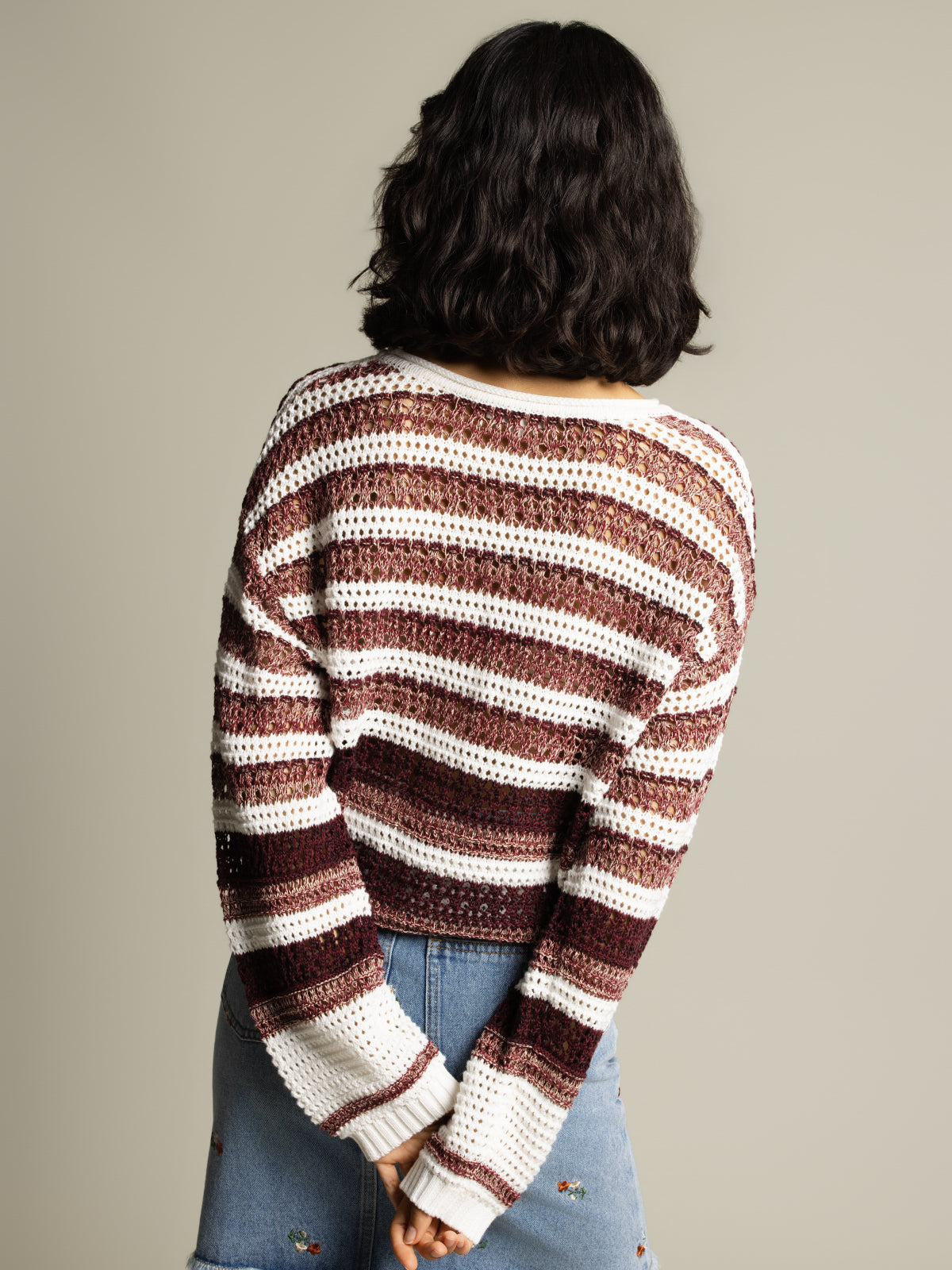Chandail rayures multicolores