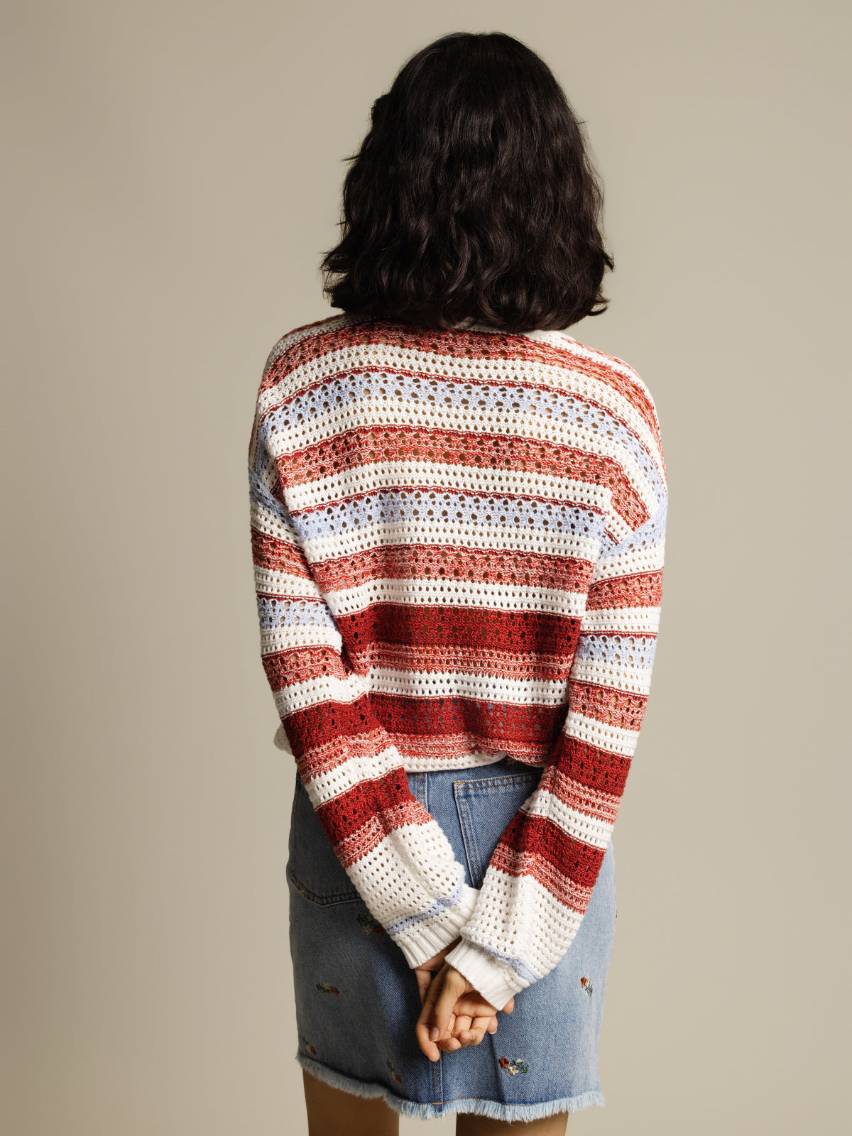 Chandail rayures multicolores
