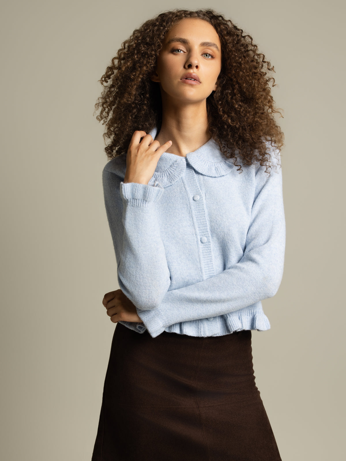 Cardigan col Claudine