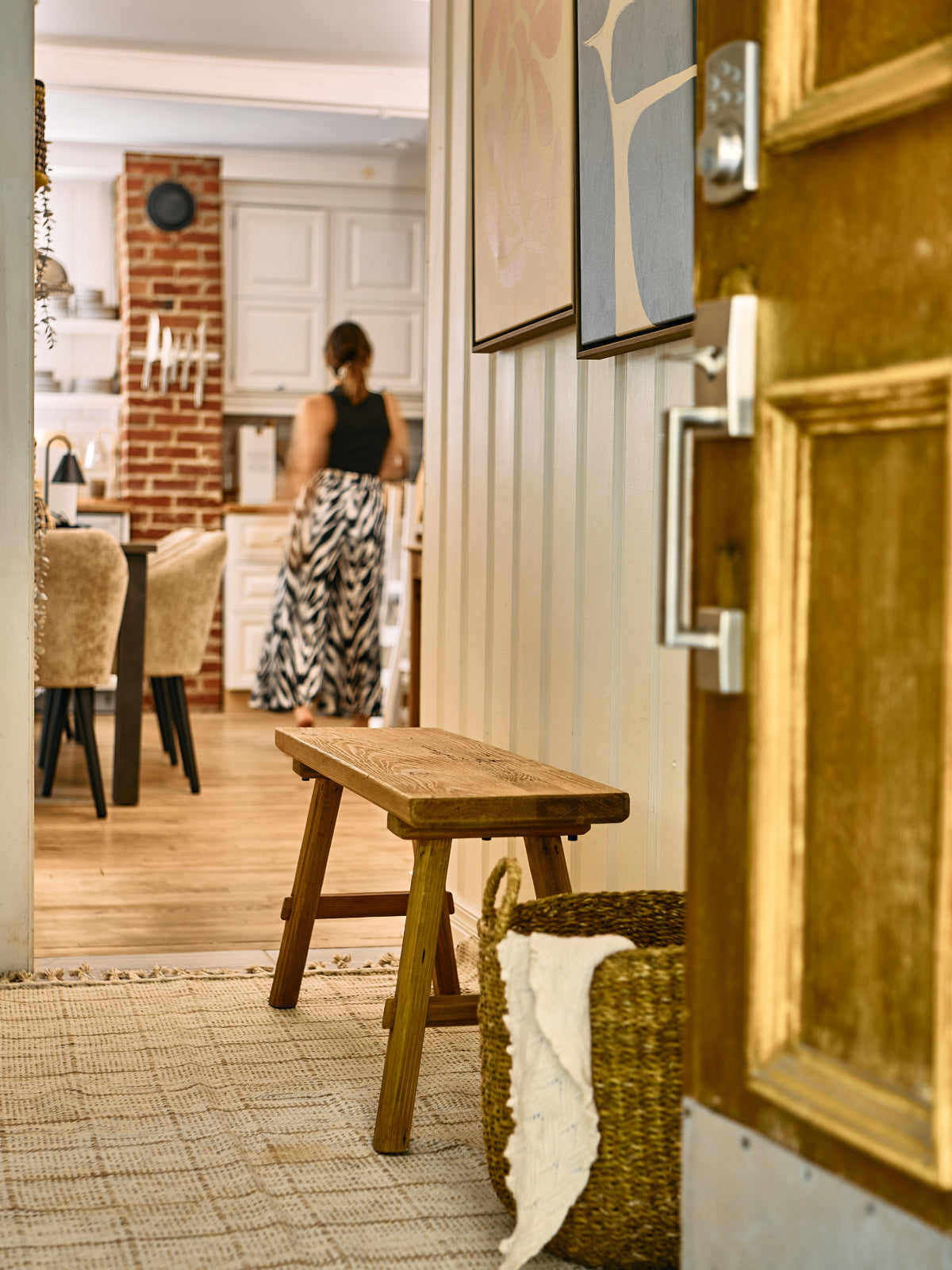 Banc en bois style Farmhouse