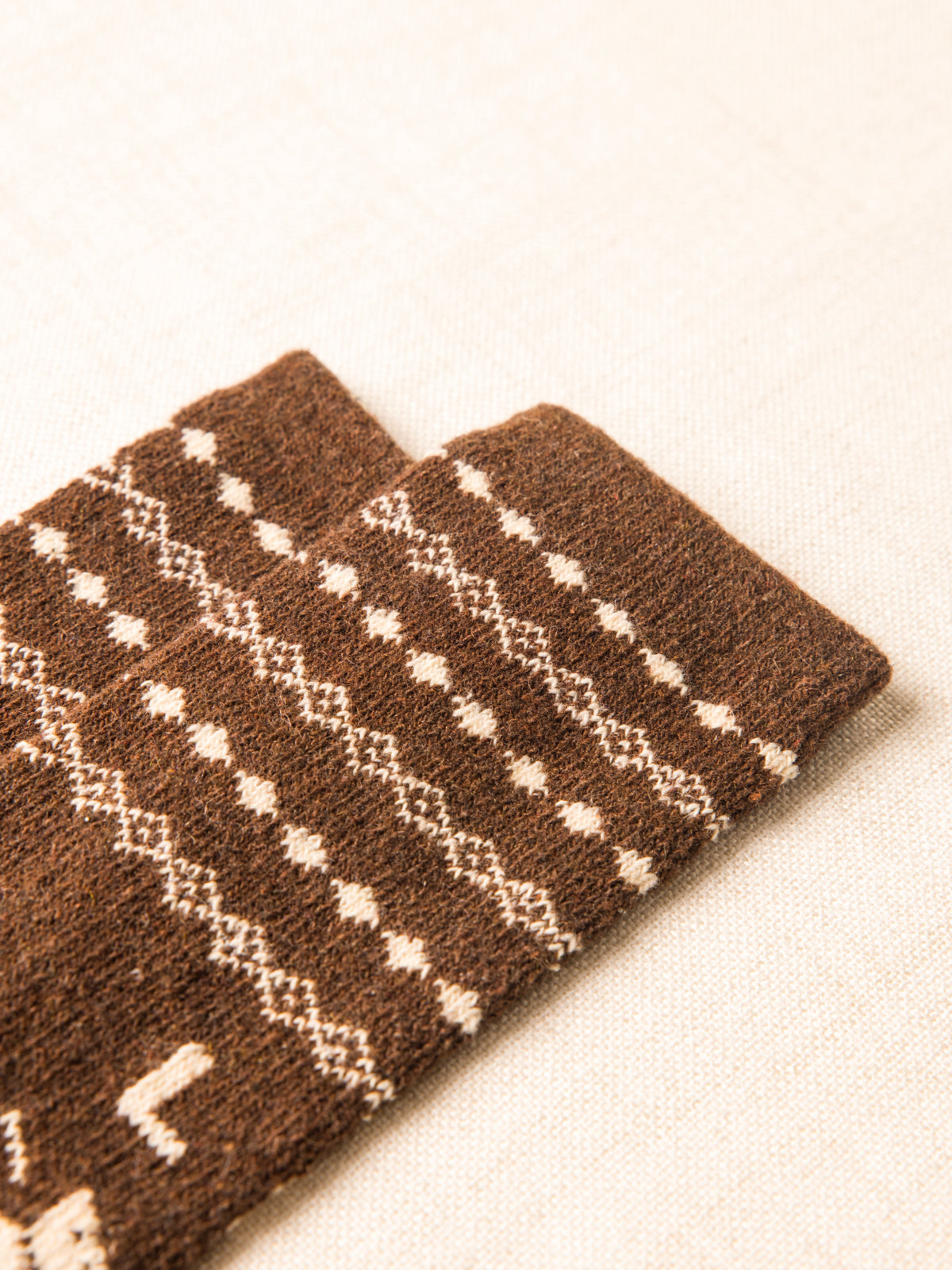 Chaussettes jacquard mélange laine