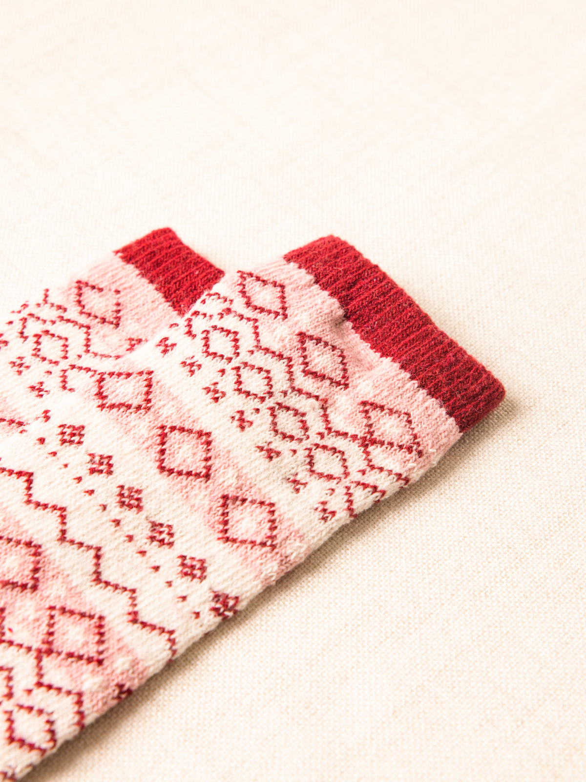Chaussettes jacquard mélange laine