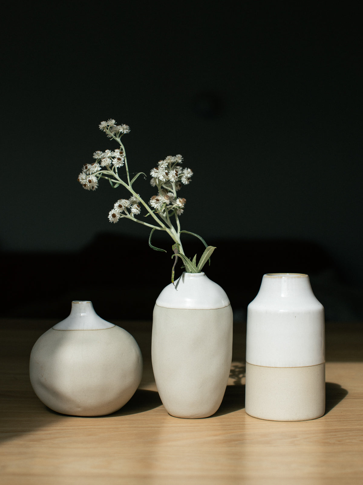 Vase en céramique deux tons