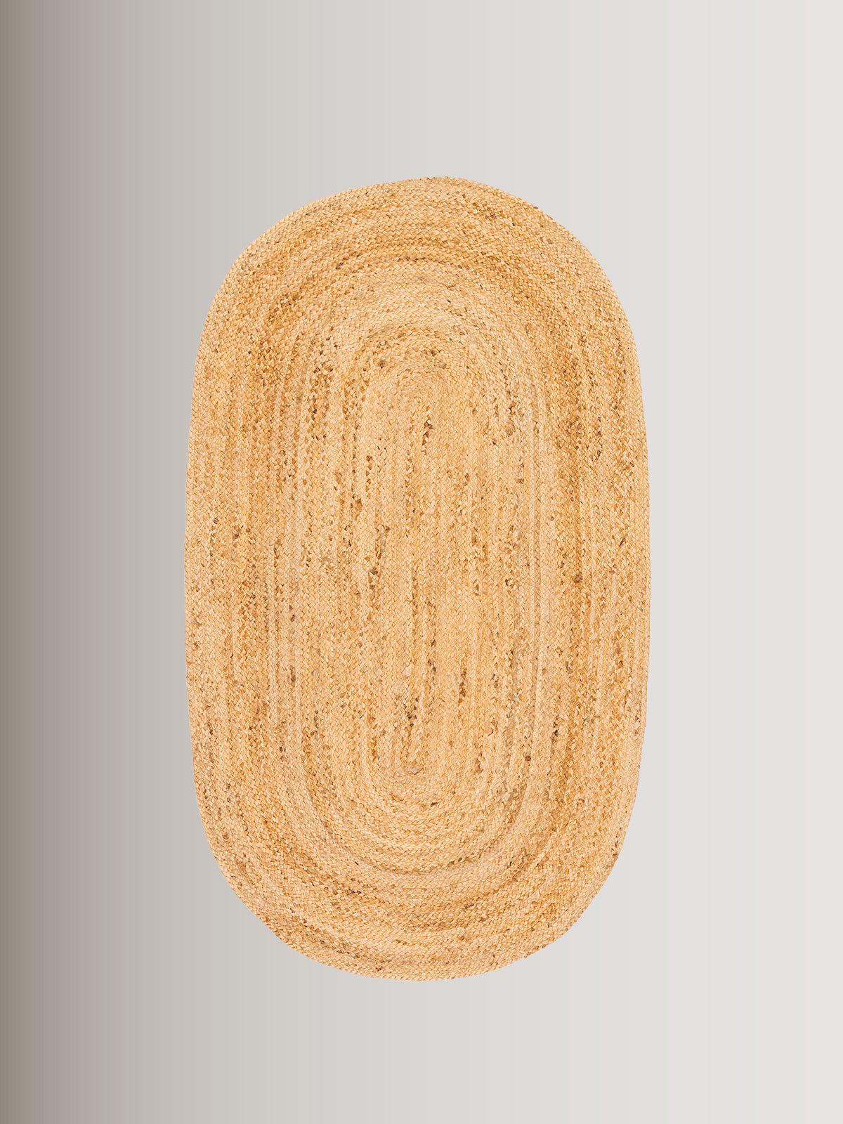 Oval jute rug