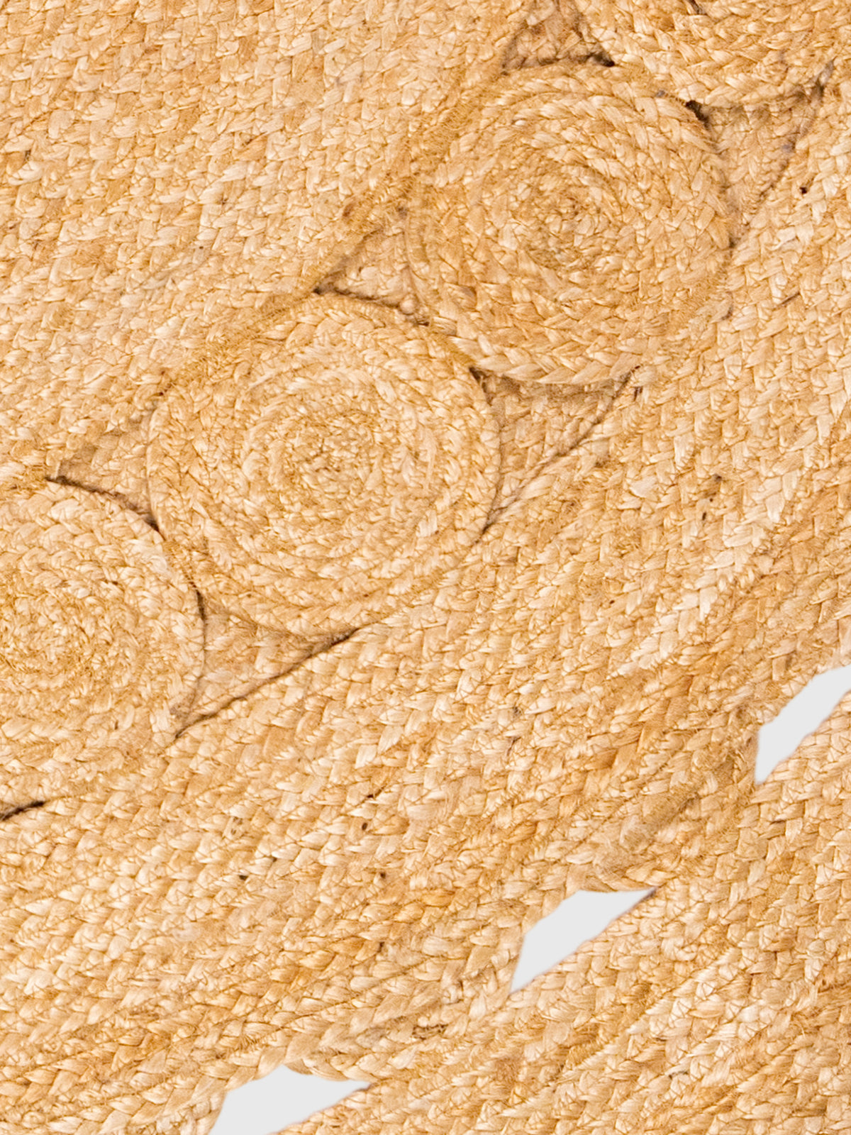 Tapis rustique rond en jute