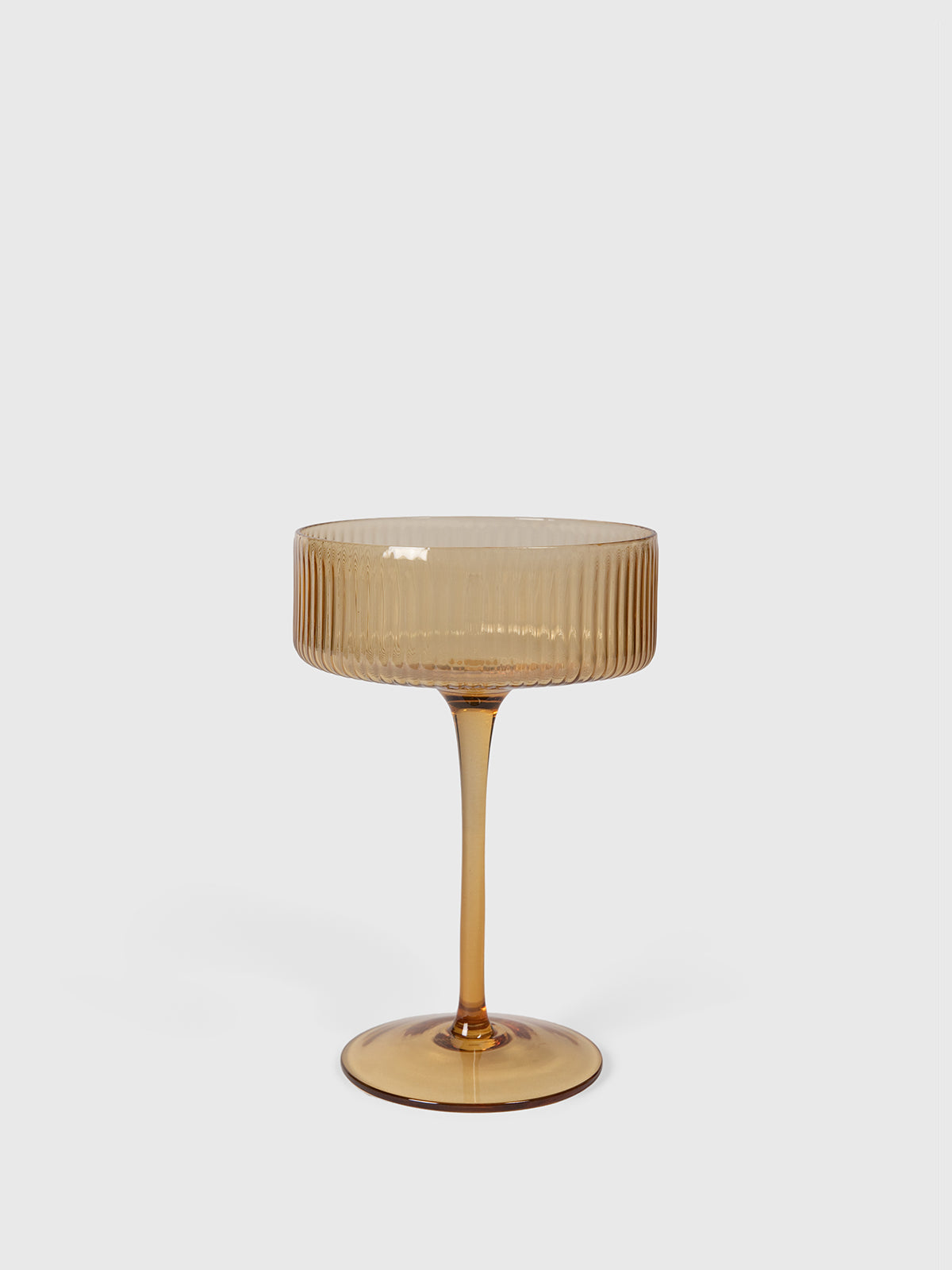 Coupe à cocktail ambre