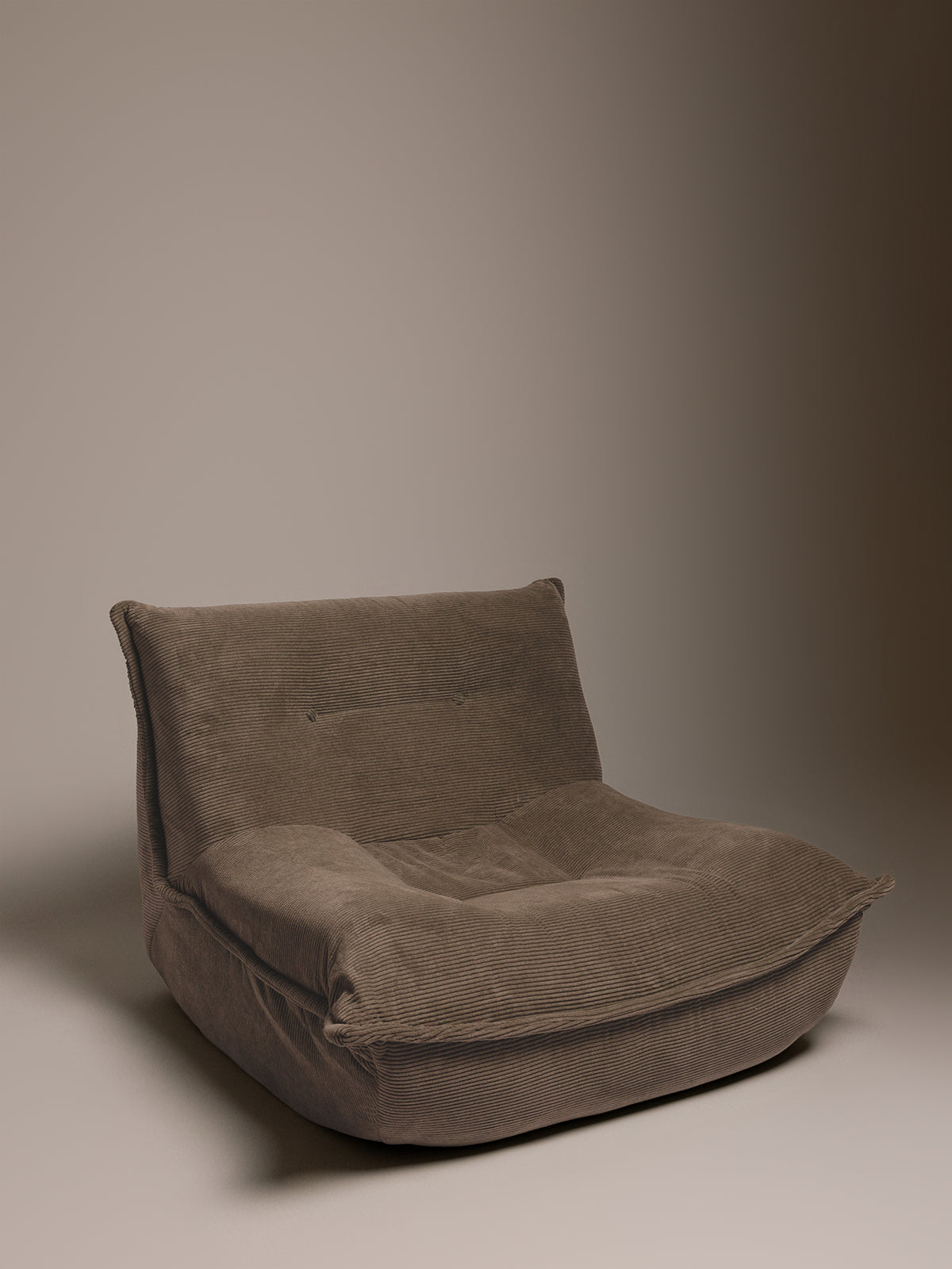 Cushioned accent chair