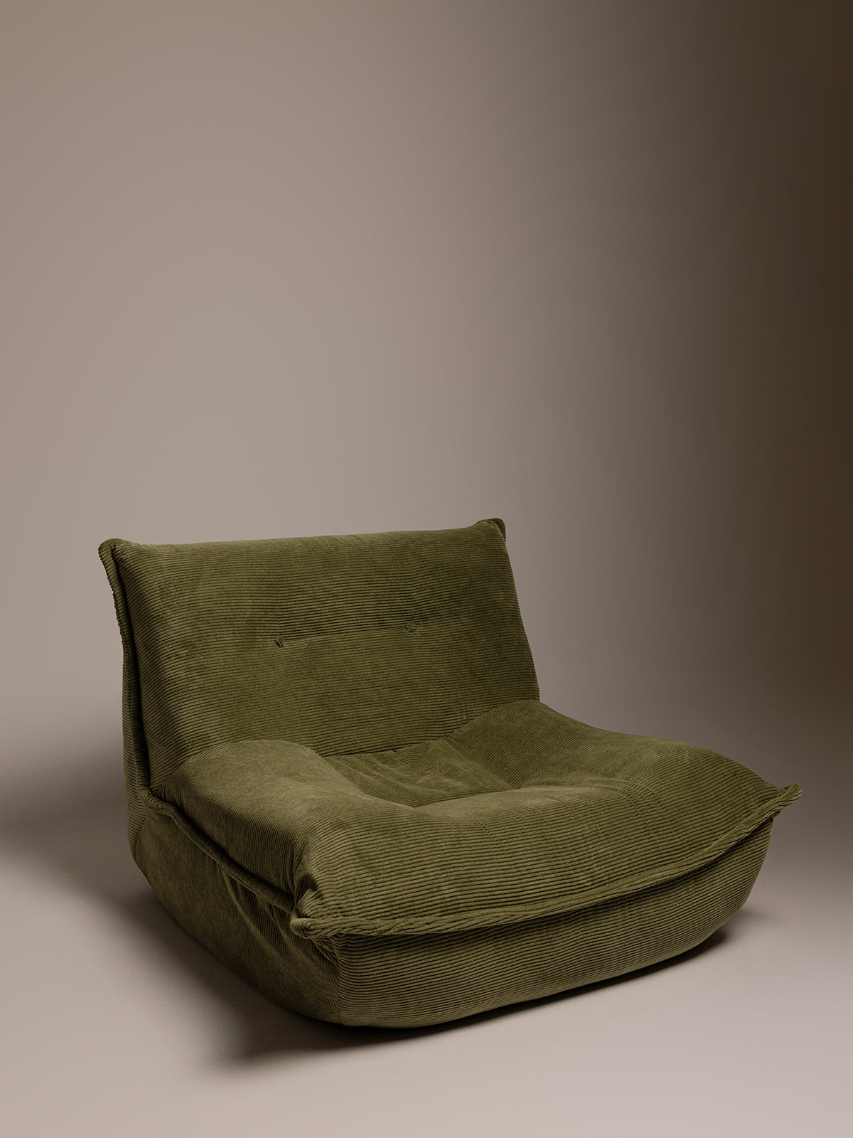 Cushioned accent chair
