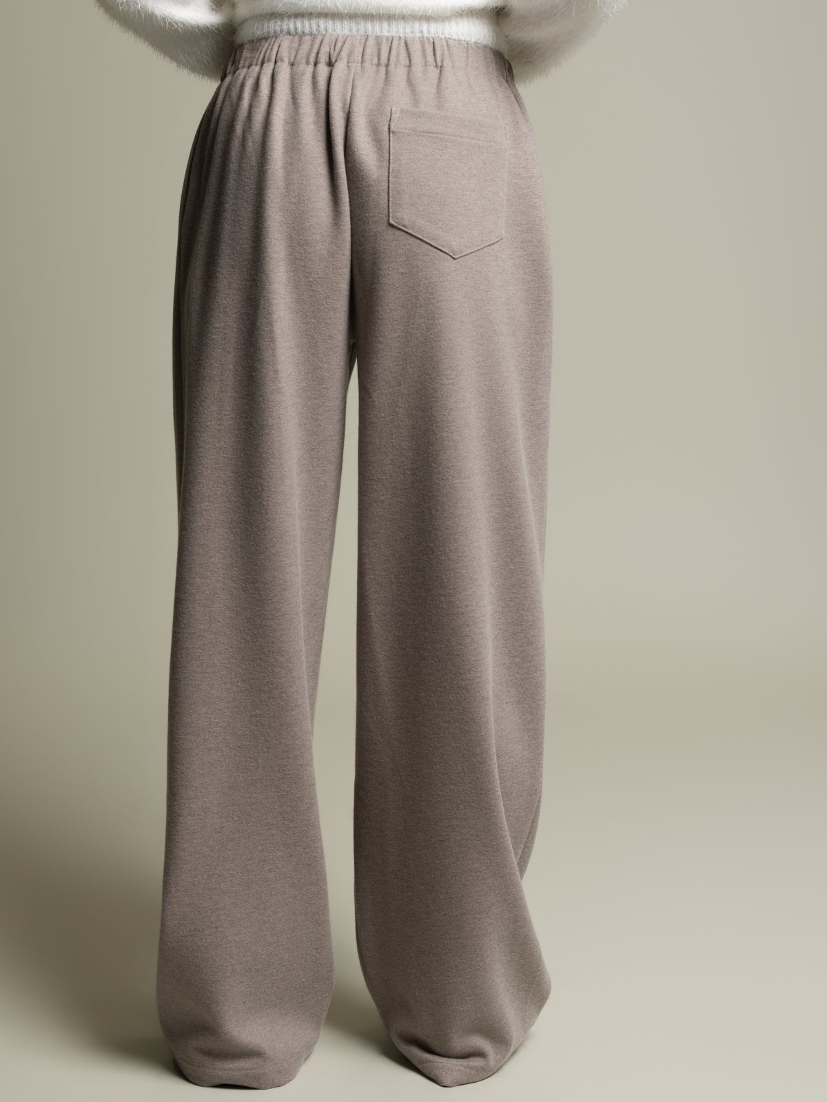 Pantalon jambe large à cordon