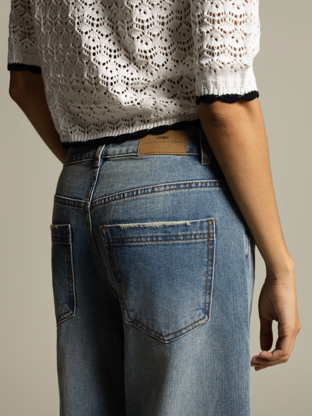 Baggy jeans with cuff
