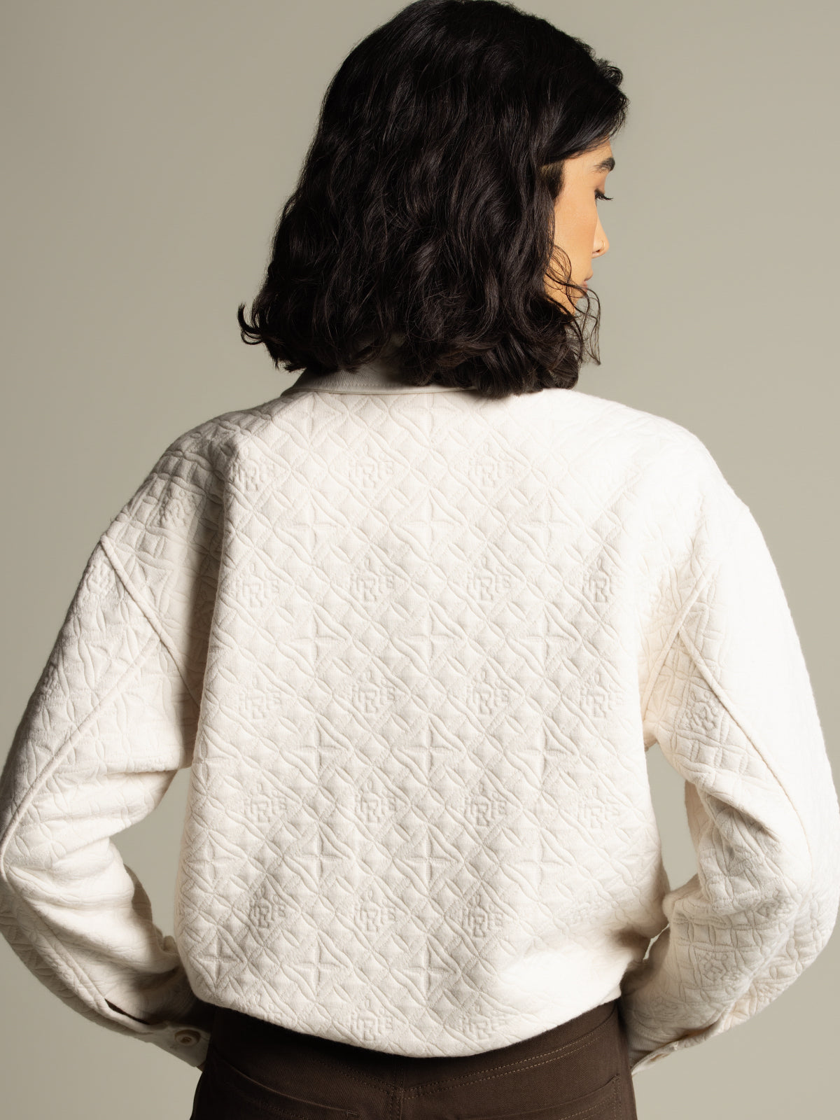 Veste tricot matelassée