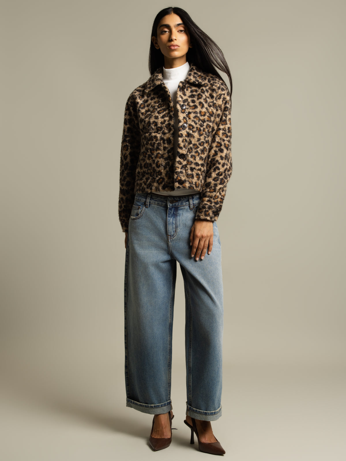 Veste bouclette animal