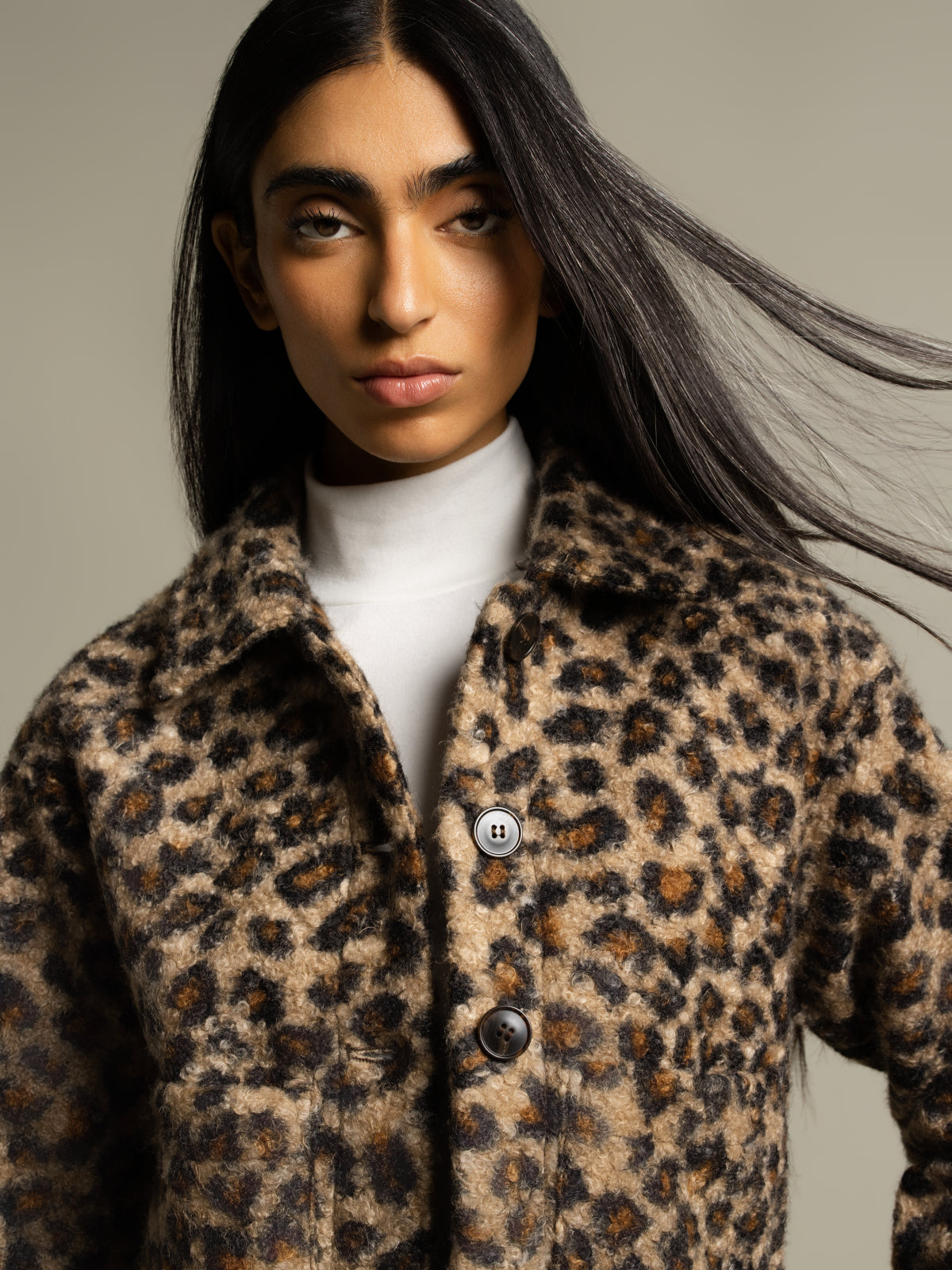 Veste bouclette animal
