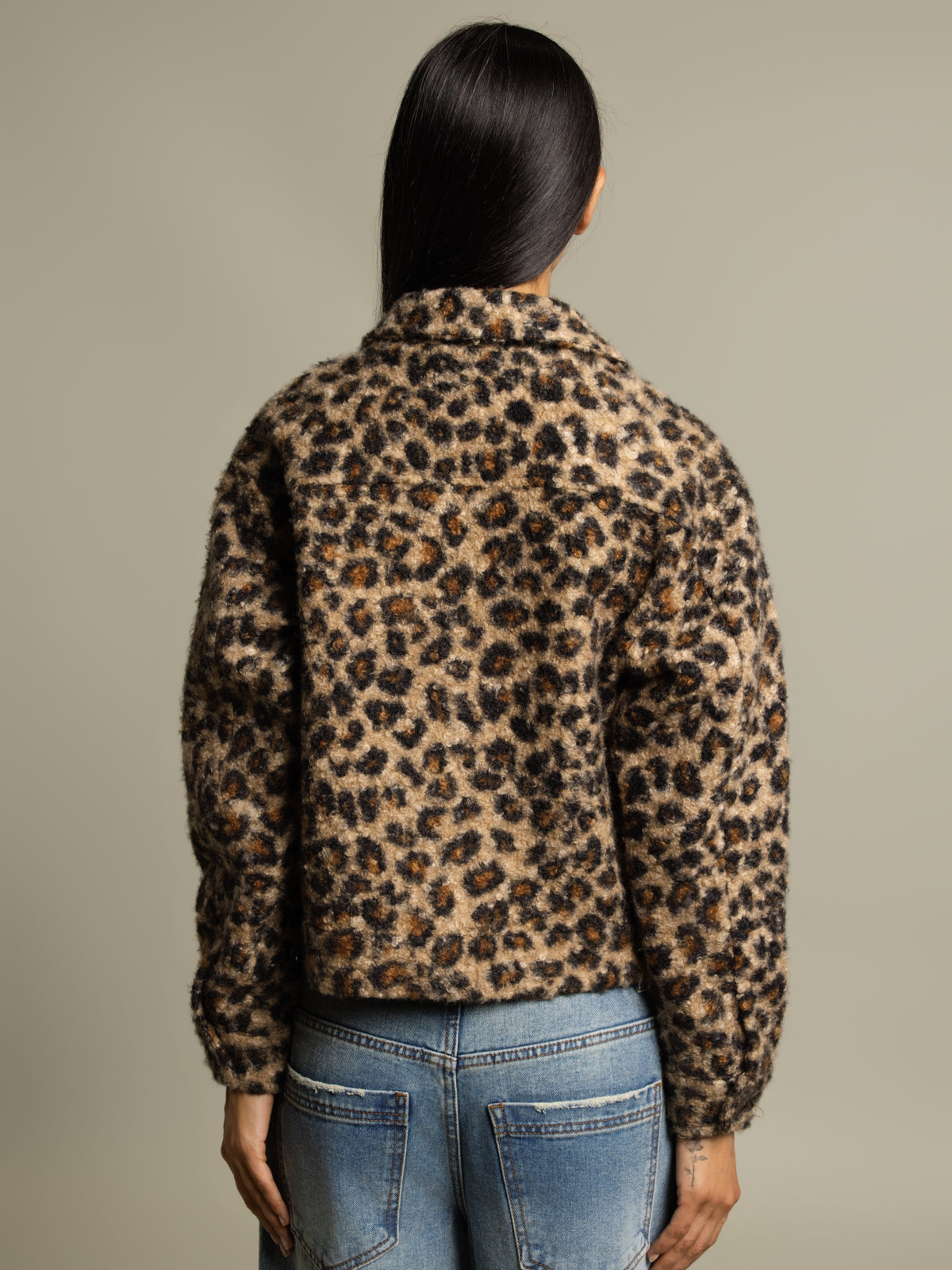 Veste bouclette animal