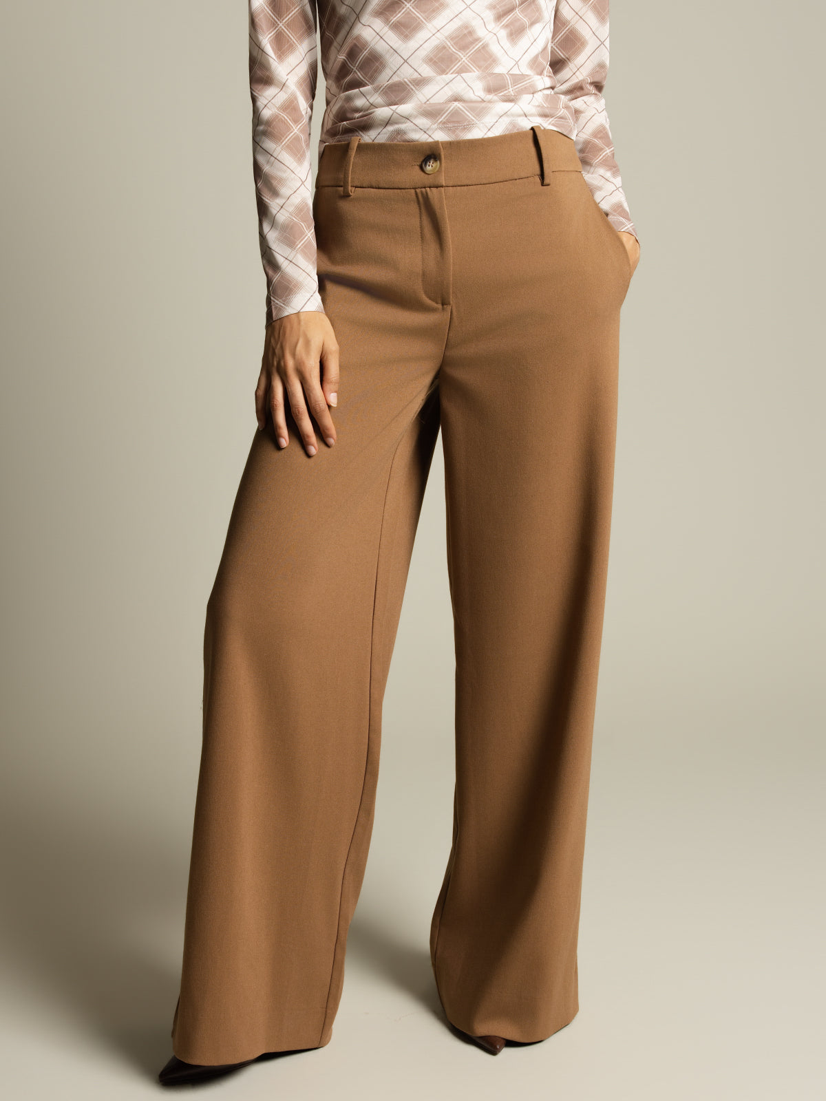 Pantalon habillé jambe large