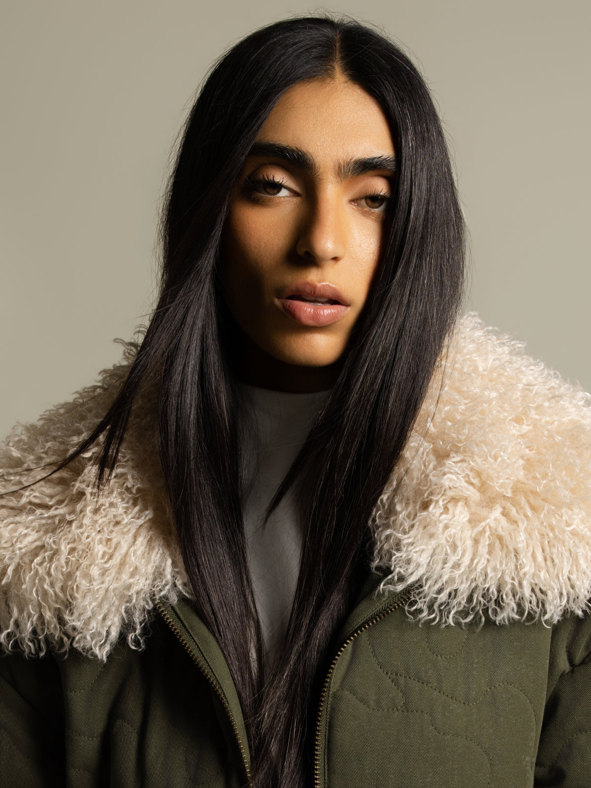 Veste matelassée coton et sherpa