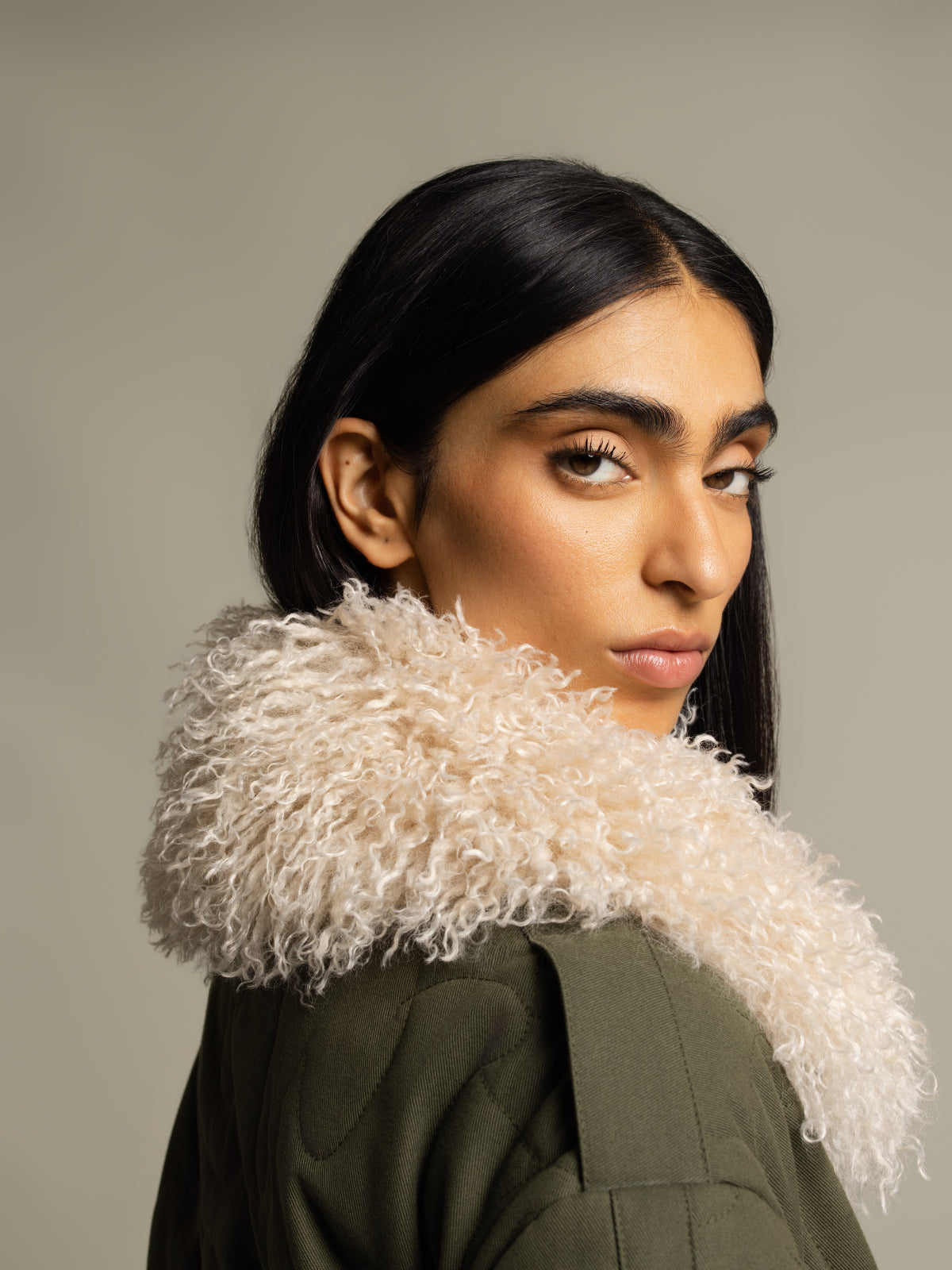 Veste matelassée coton et sherpa