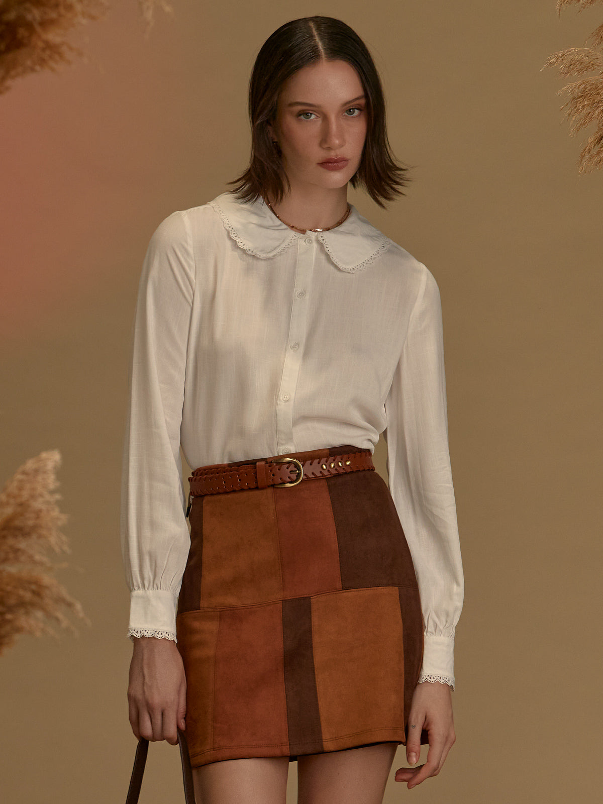 Romantic collar blouse