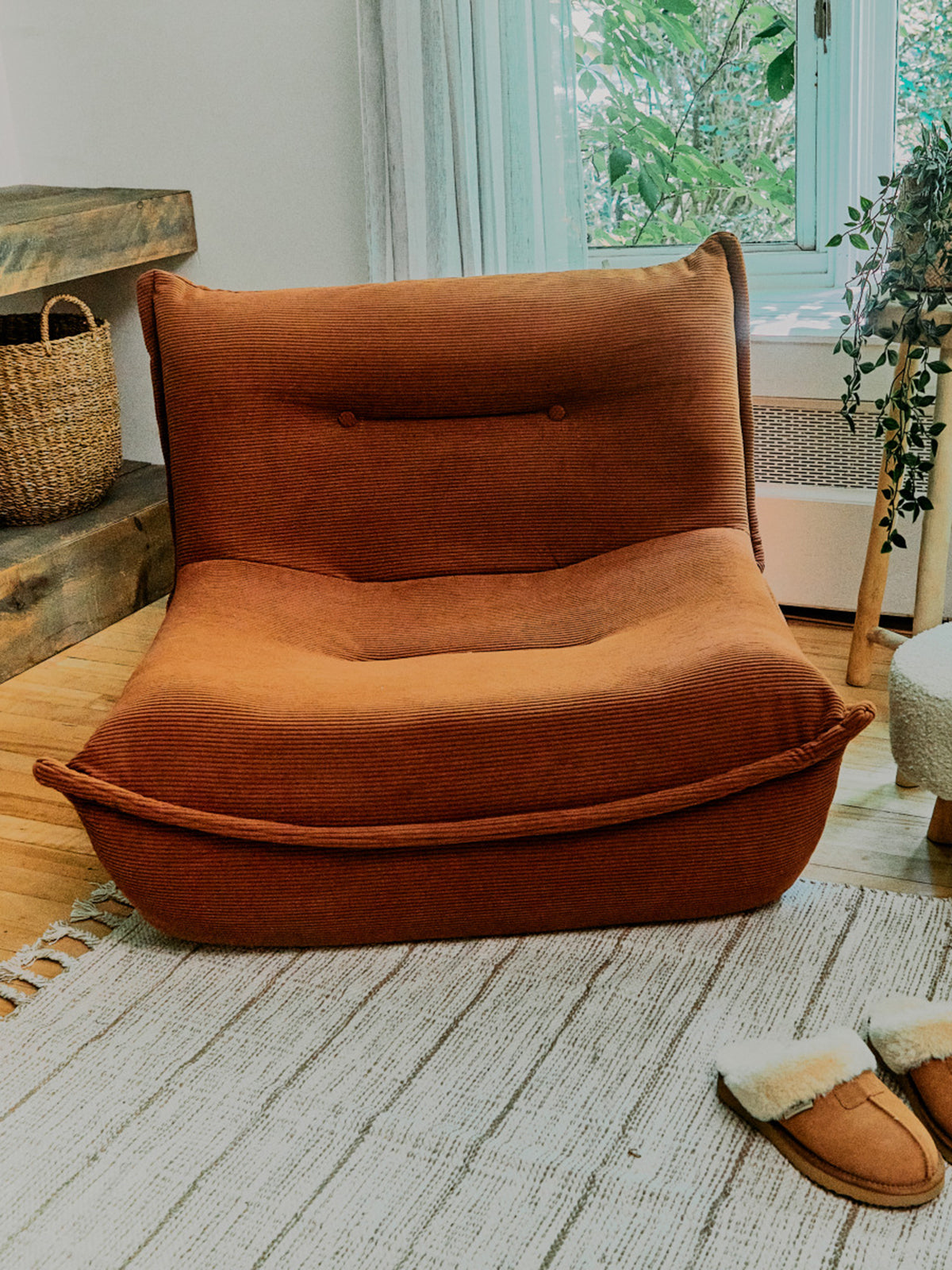 Fauteuil d'appoint coussiné