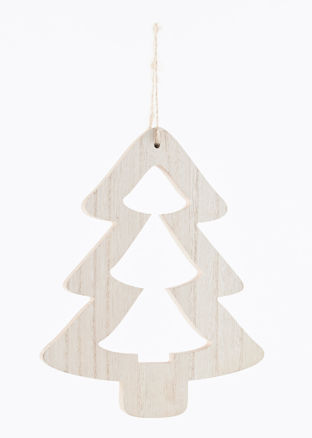 Cutout Wood Tree Ornament