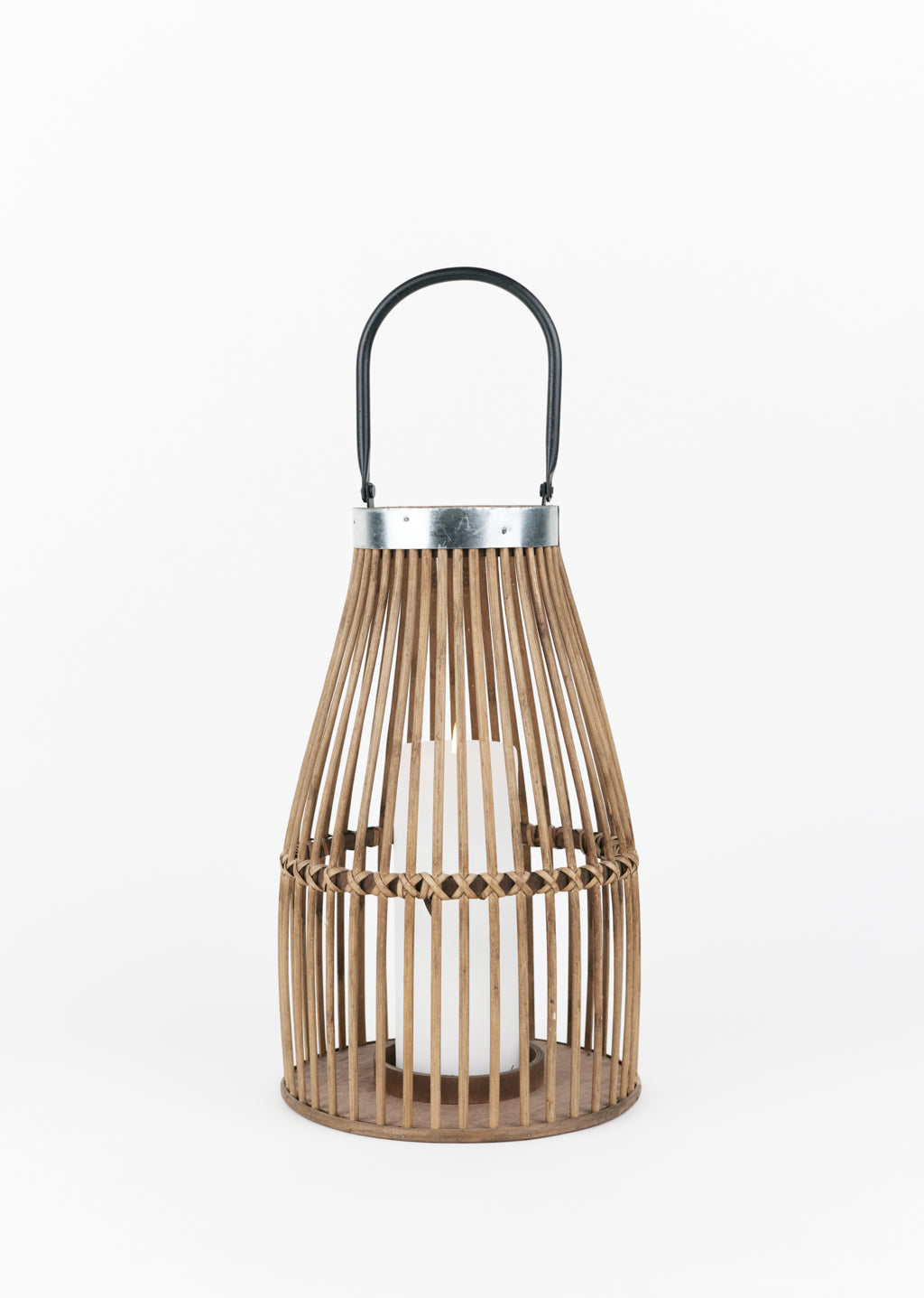Round Wood Lantern - Small