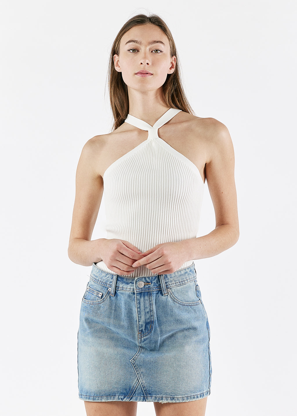 Ribbed Halter Top