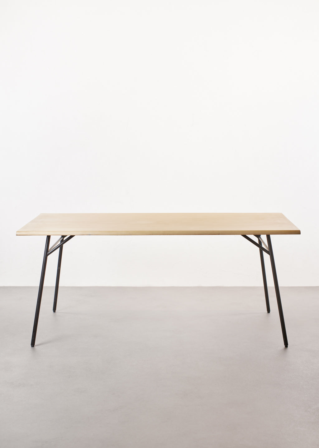 Table en bois et métal St-Laurent