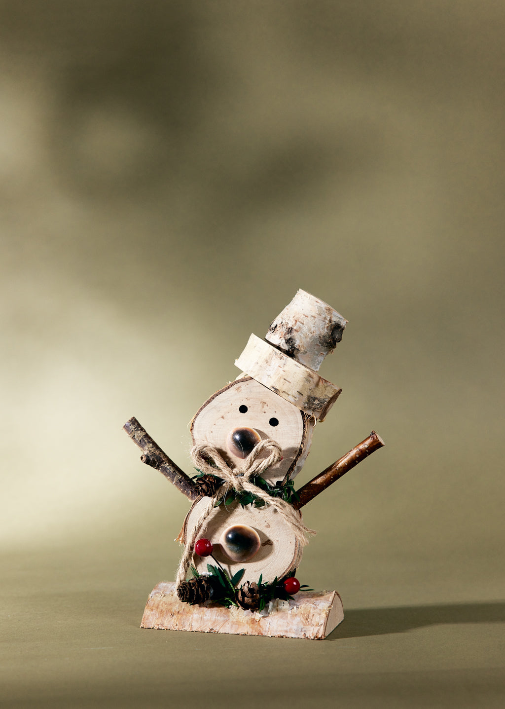 Bonhomme de neige de bois  - petit