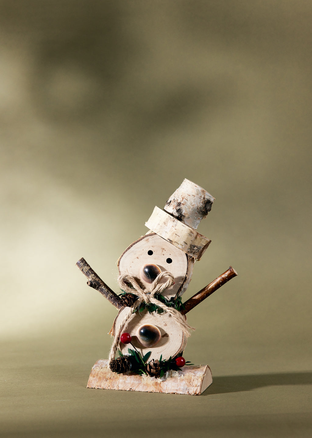 Small Wooden Snowman