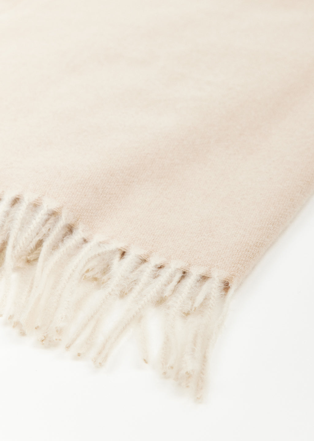 Solid Scarf With Fringes
