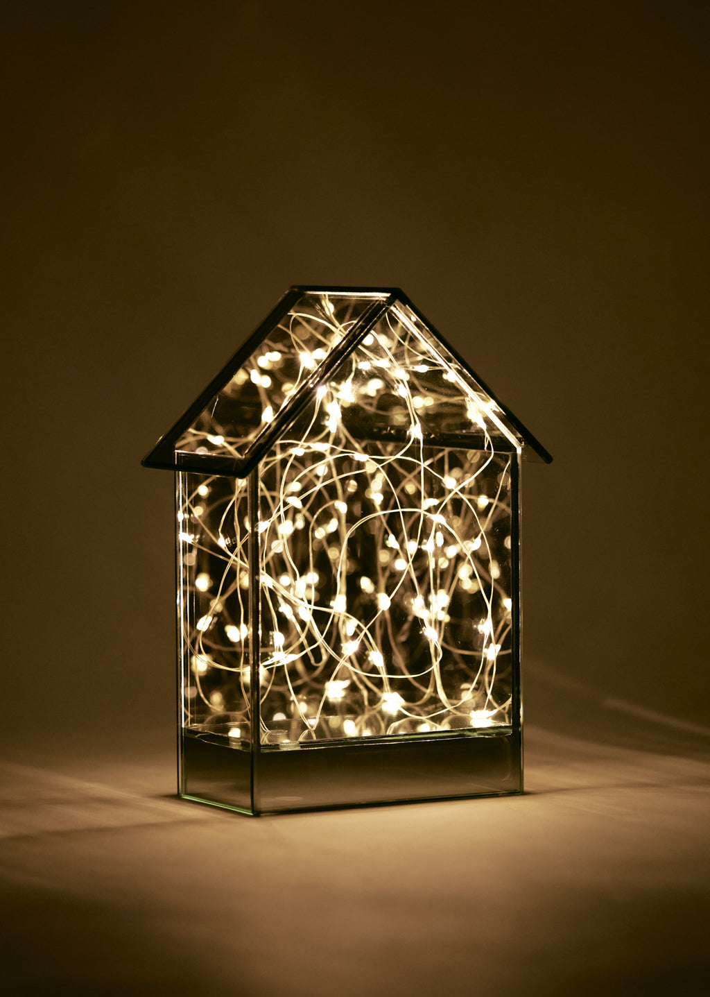 Medium Lighted Glass House