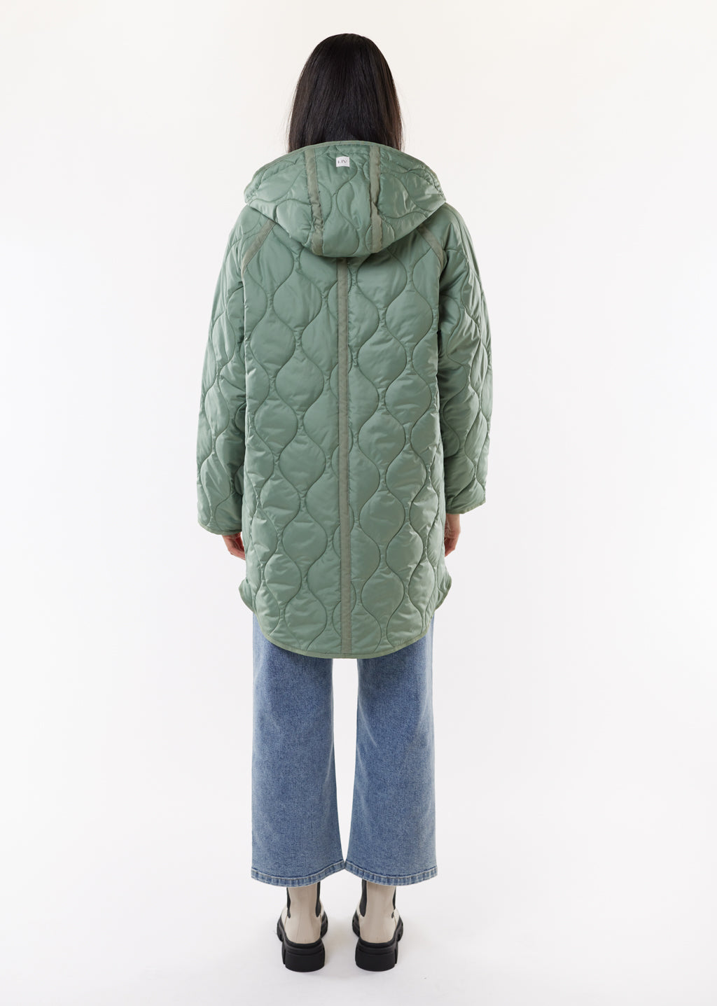 Manteau long matelassé