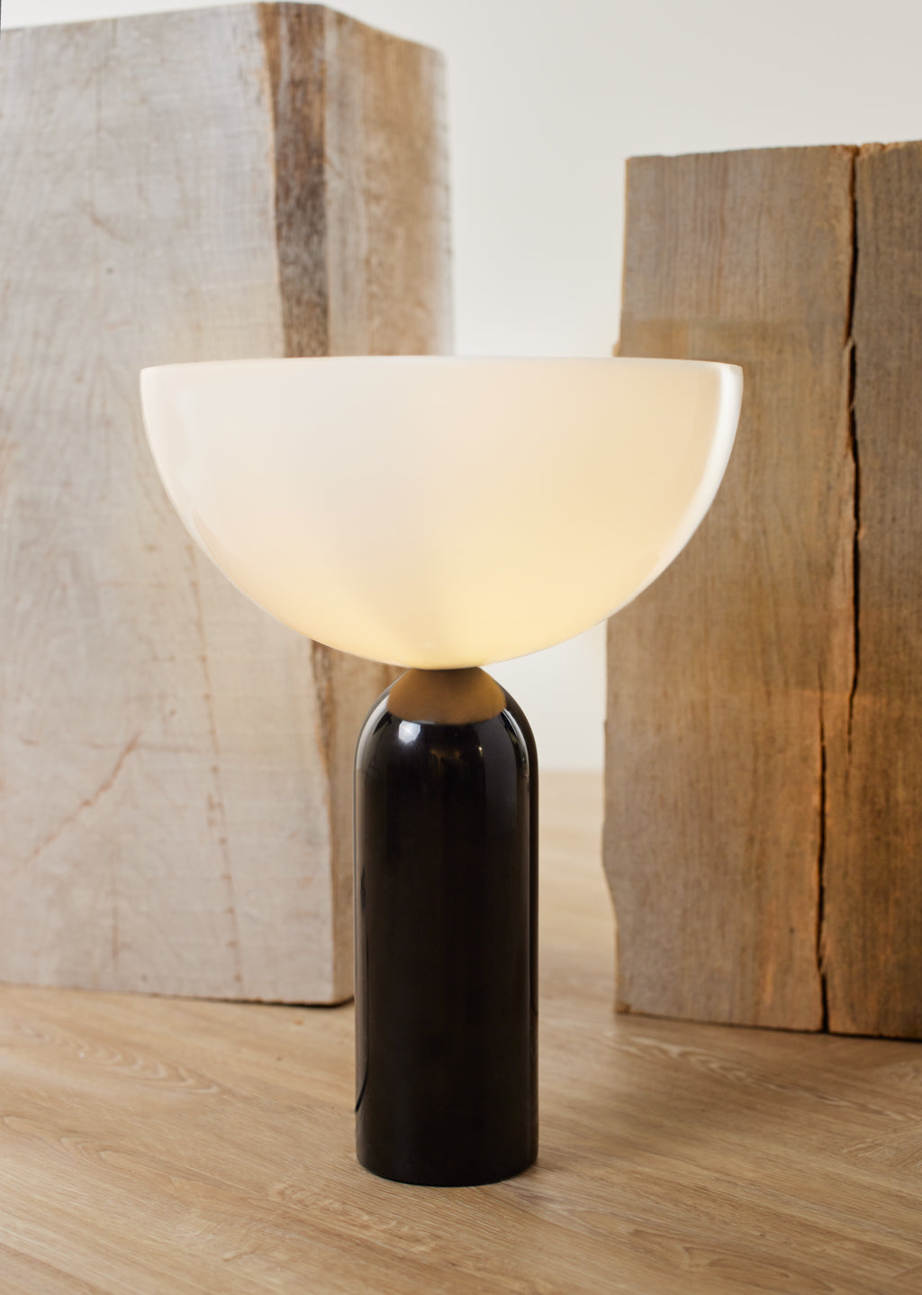 Lampe de table marbre et verre