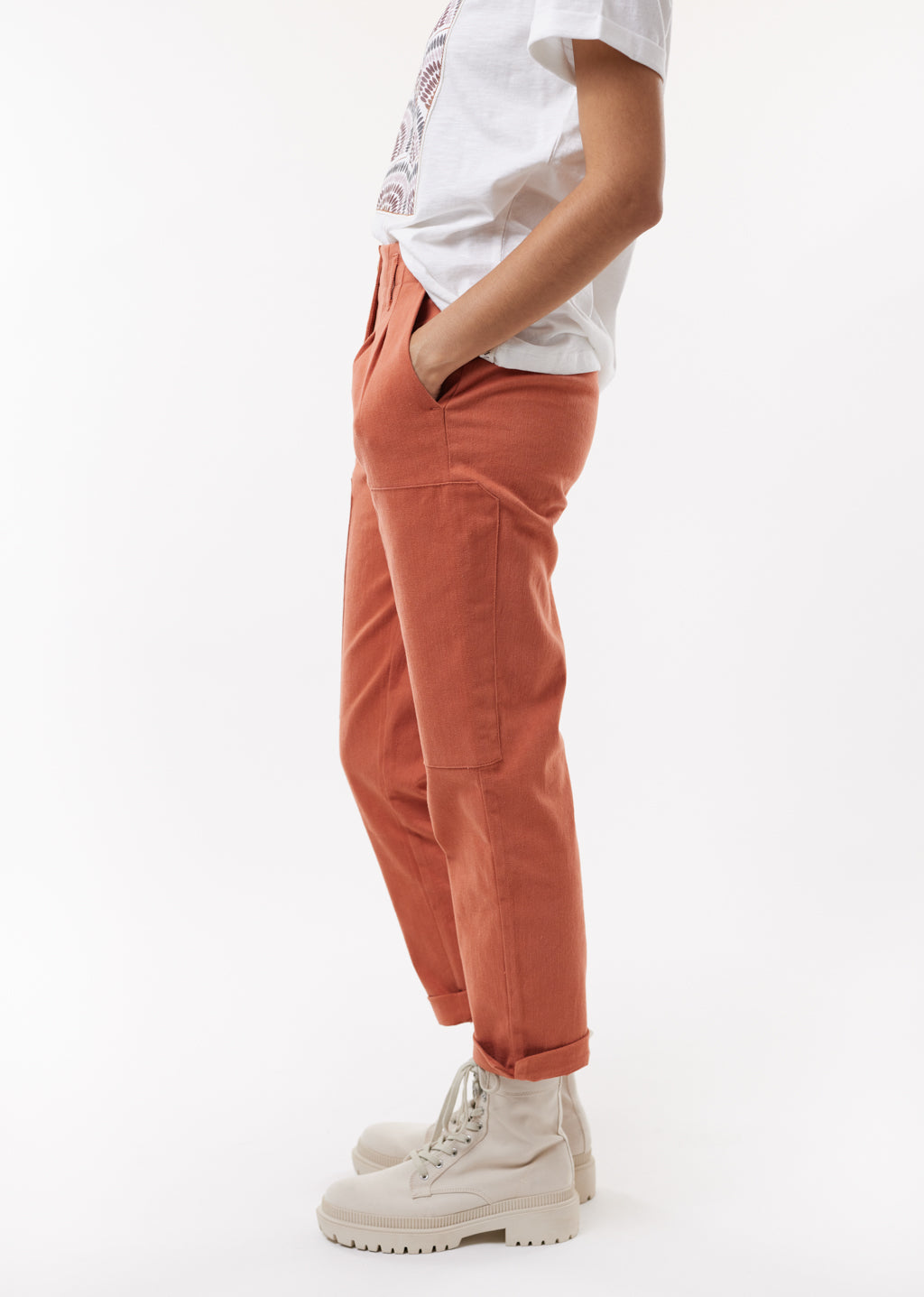Pantalon plissé taille haute